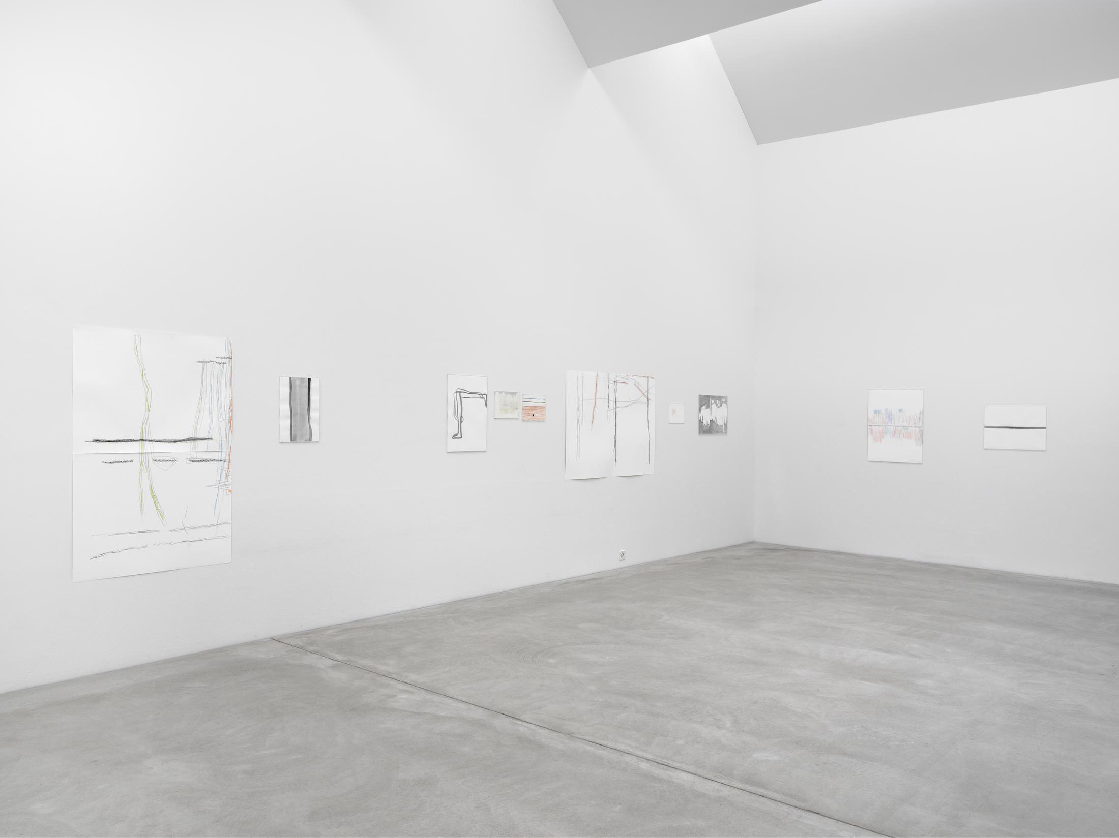 Exhibition View Solo Show Silvia Bächli «They’ve Turned into Each Other. Which Is Which?» at Kunst Museum Winterthur, Winterthur, 2024 / Photo: Serge Hasenböhler / Courtesy: The artist and Kunst Museum Winterthur