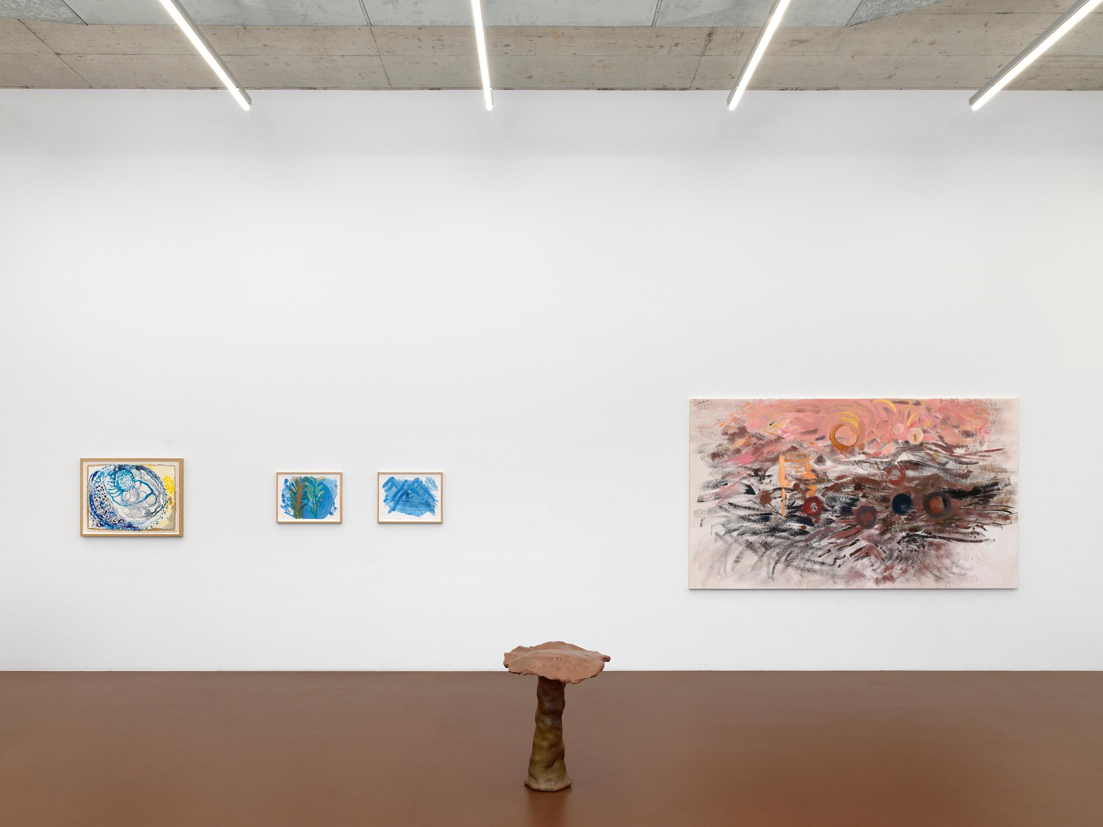 Exhibition View Solo Show Simone Fattal «Sitter» at Karma International, Zurich, 2024 / Photo: Annik Wetter / Courtesy: The artist and Karma International