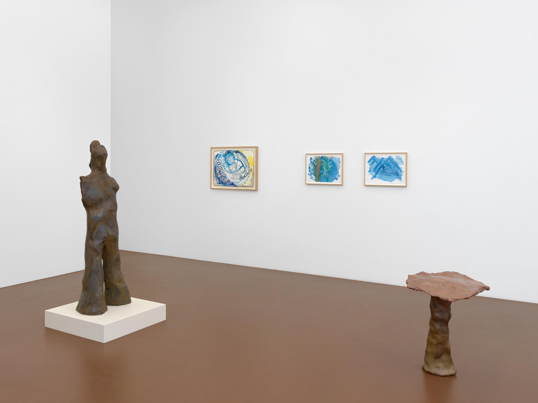 Exhibition View Solo Show Simone Fattal «Sitter» at Karma International, Zurich, 2024 / Photo: Annik Wetter / Courtesy: The artist and Karma International