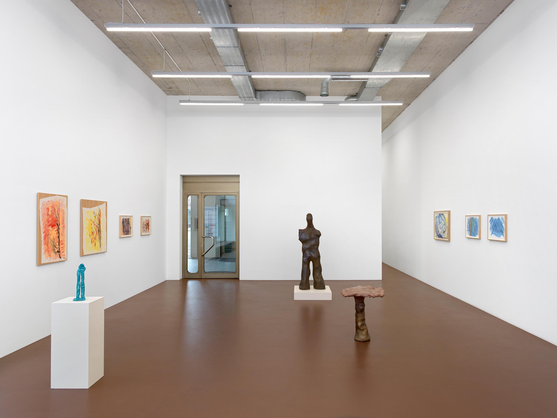 Exhibition View Solo Show Simone Fattal «Sitter» at Karma International, Zurich, 2024 / Photo: Annik Wetter / Courtesy: The artist and Karma International