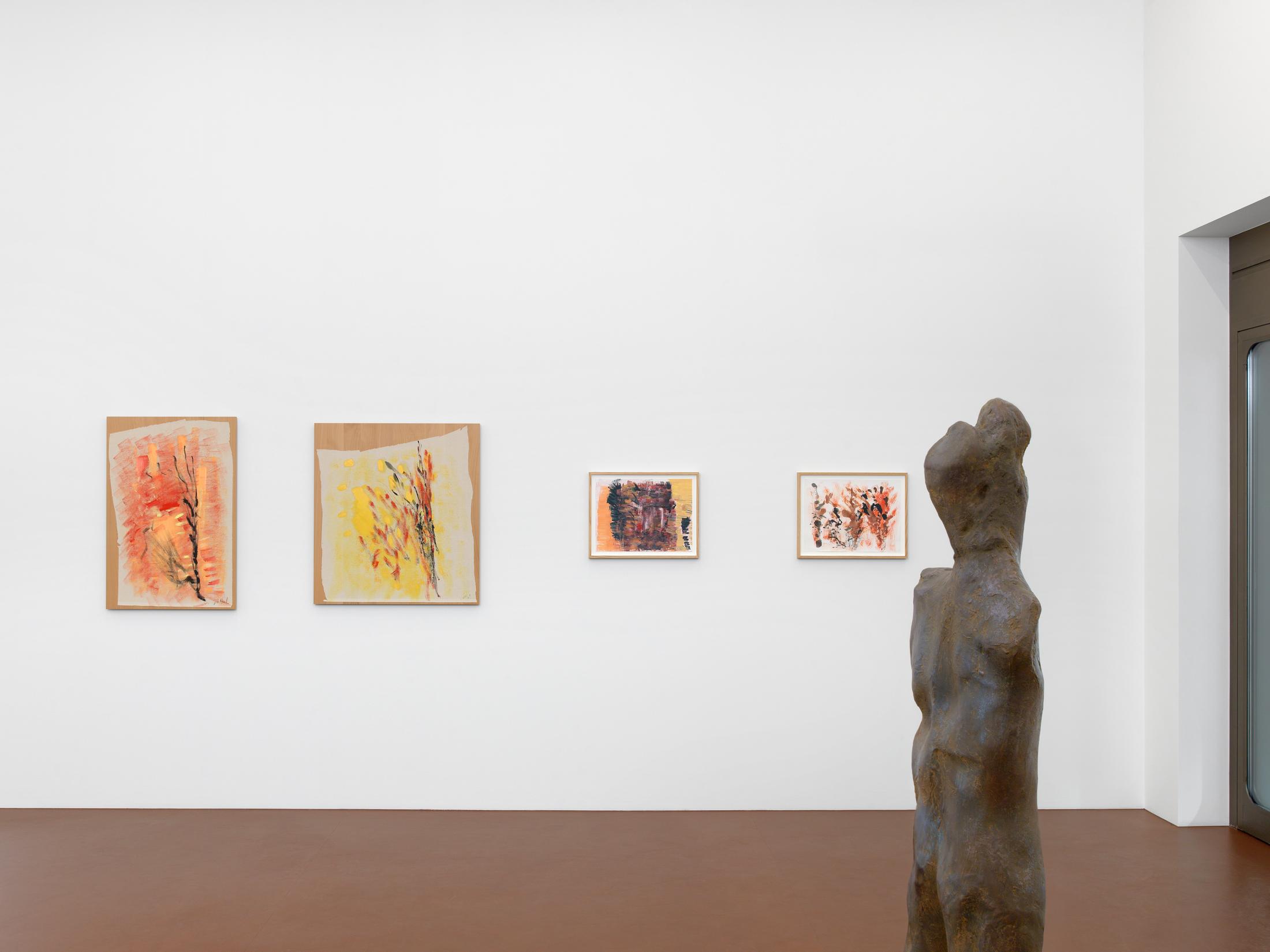 Exhibition View Solo Show Simone Fattal «Sitter» at Karma International, Zurich, 2024 / Photo: Annik Wetter / Courtesy: The artist and Karma International