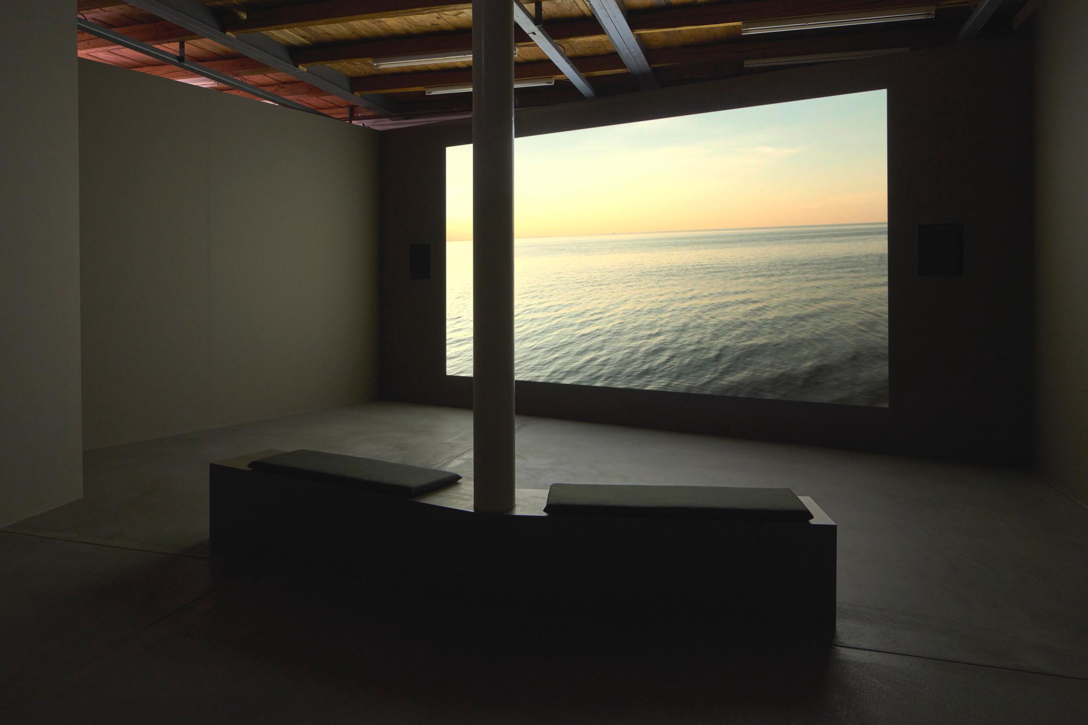 Exhibition View Solo Show Sky Hopinka «Our Ailing Senses» at Kunsthalle Friart, Fribourg, 2024 / Photo: Guillaume Python / Courtesy: The artist and Kunsthalle Friart