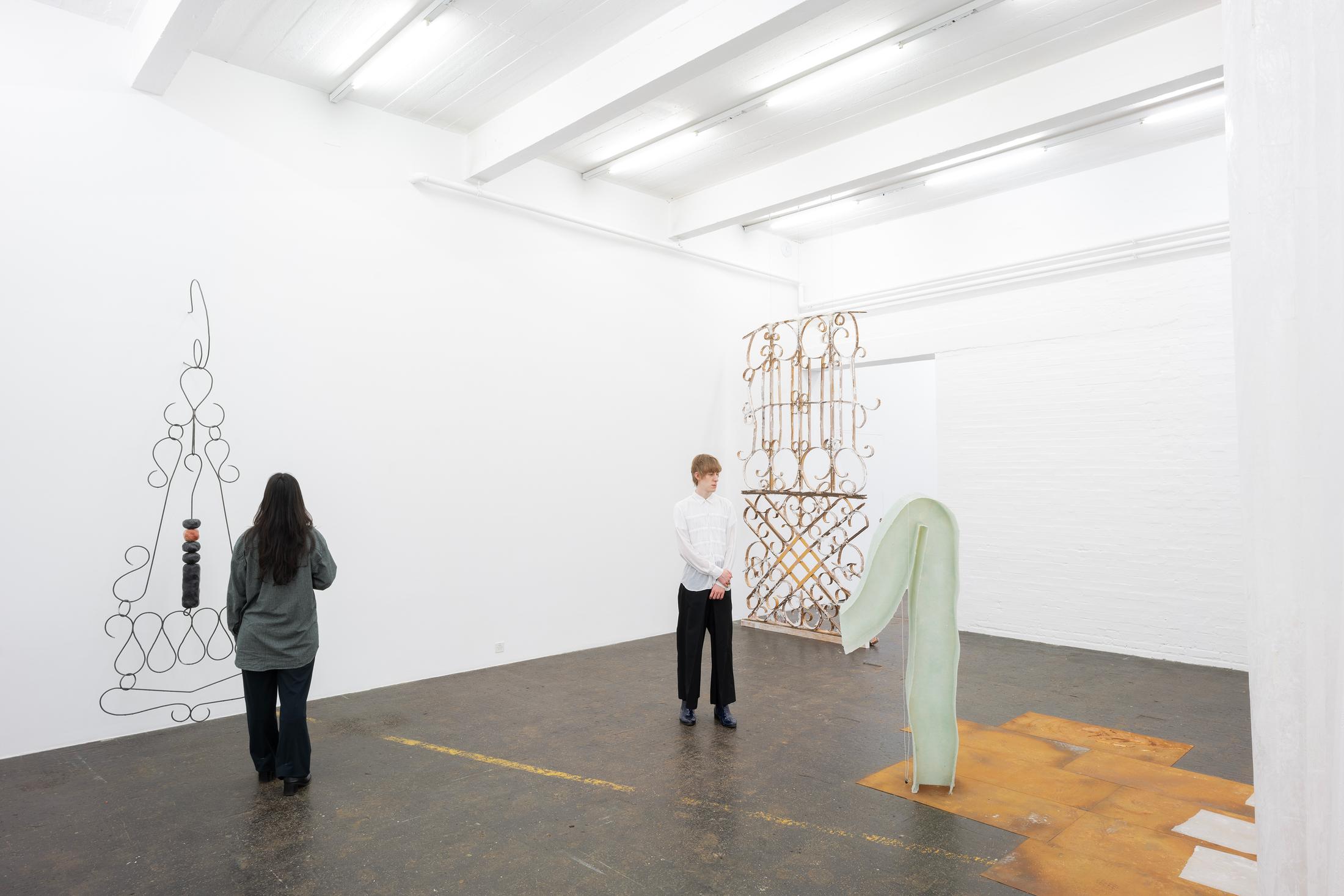 Exhibition View Double Show Sofía Salazar Rosales «Imagínate vivir en Suiza y perderte esto» at Kunst Halle Sankt Gallen, St. Gallen, 2025 / Photo: E. Sommer / Courtesy: the artist and ChertLüdde, Berlin