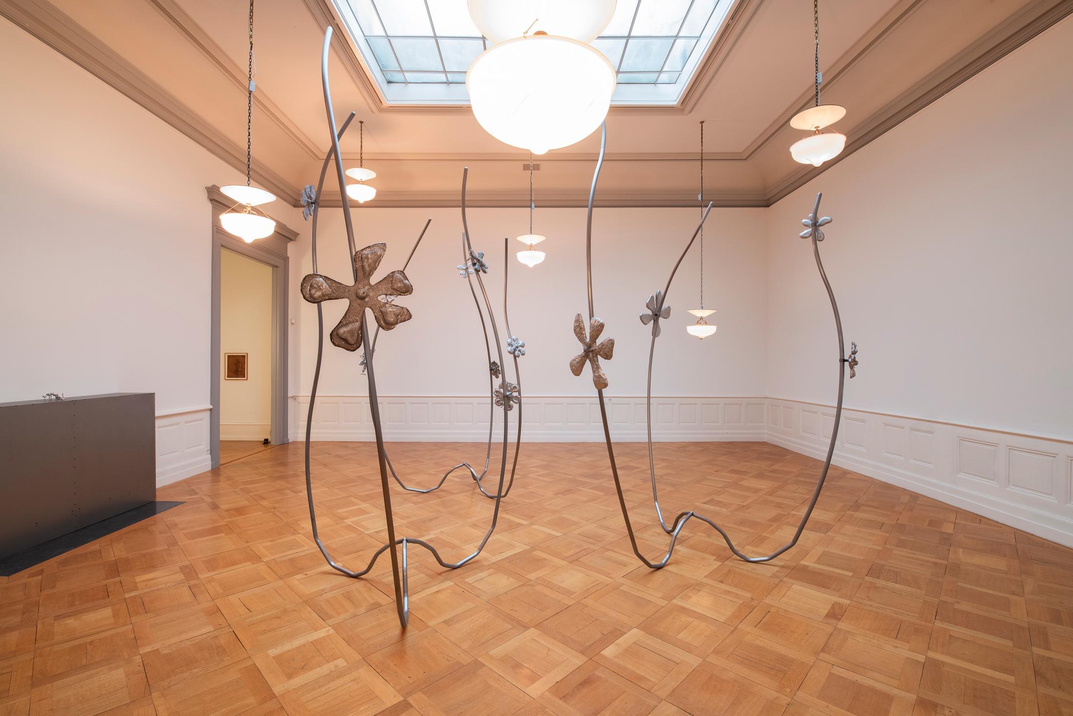 Exhibition Text Solo Show Sophie Conus «Little ways down the road» at Salle Crosnier, Palais de l'Athénée, Geneva, 2024 / Photo: Guillaume Python / Courtesy: the artist and Palais de l'Athénée