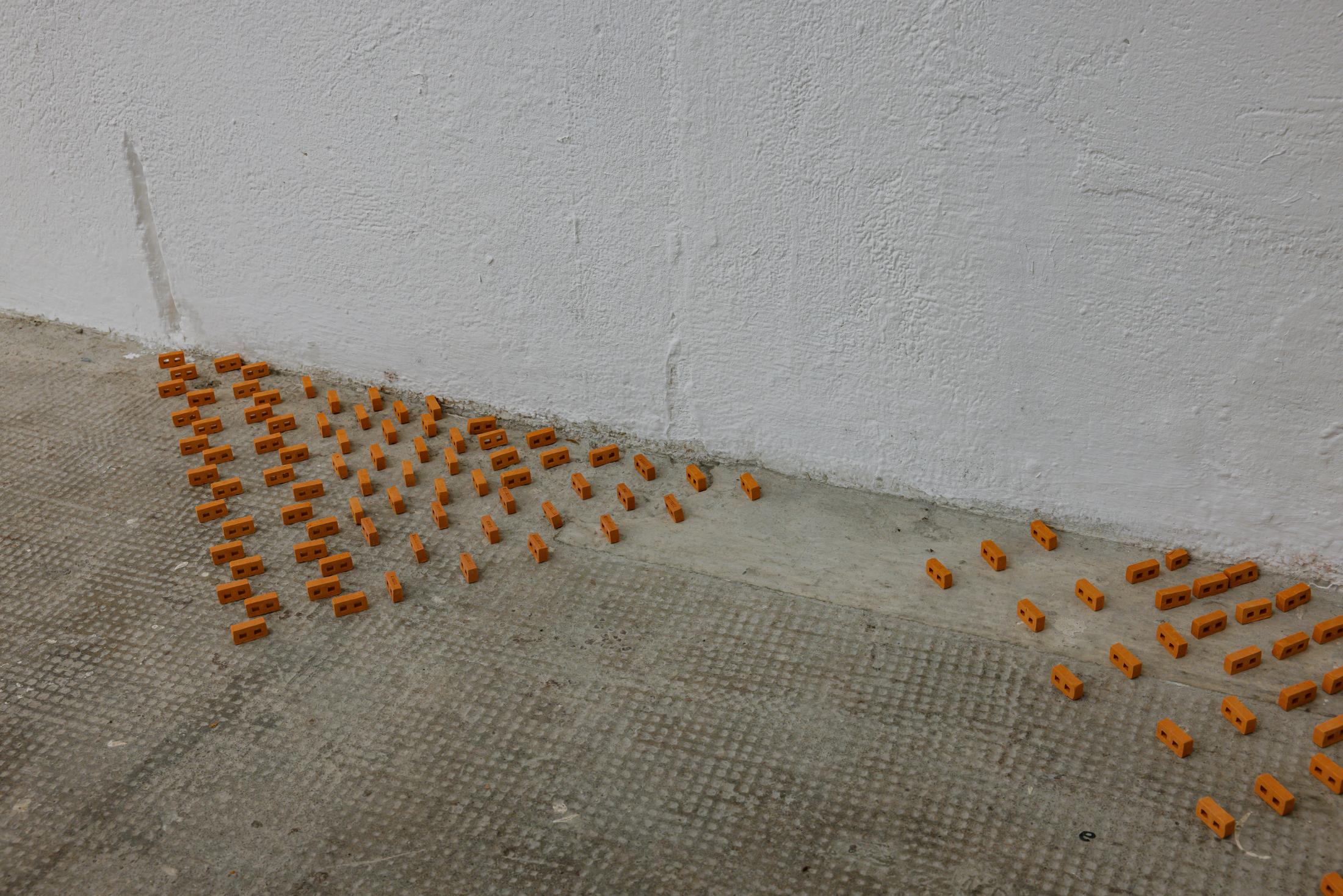 Exhibition View Duo Show Stirnimann-Stojanovic «Connecting through Collective Care and Redistribution; view on What if the walls were more flexible? – Assemblage 2 (detail), 2024» at WallStreet Fribourg, Fribourg, 2025 / Photo: Julie Folly / Courtesy: the artists and WallStreet