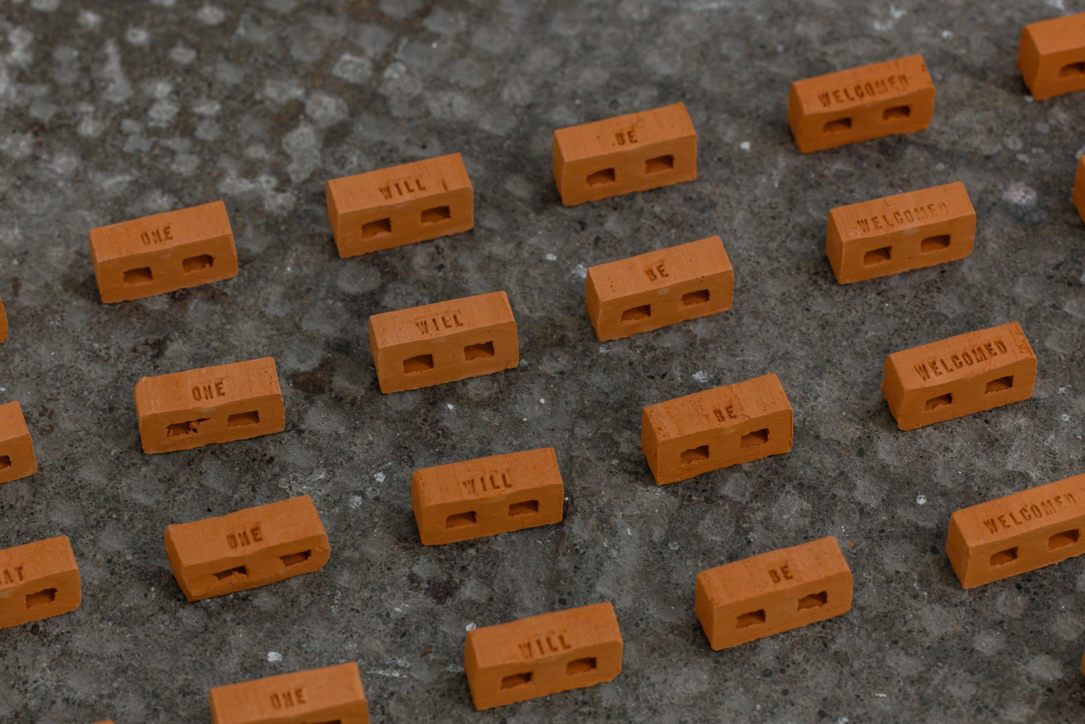 Exhibition View Duo Show Stirnimann-Stojanovic «Connecting through Collective Care and Redistribution; view on What if the walls were more flexible? – Assemblage 2 (detail), 2024» at WallStreet Fribourg, Fribourg, 2025 / Photo: Julie Folly / Courtesy: the artists and WallStreet