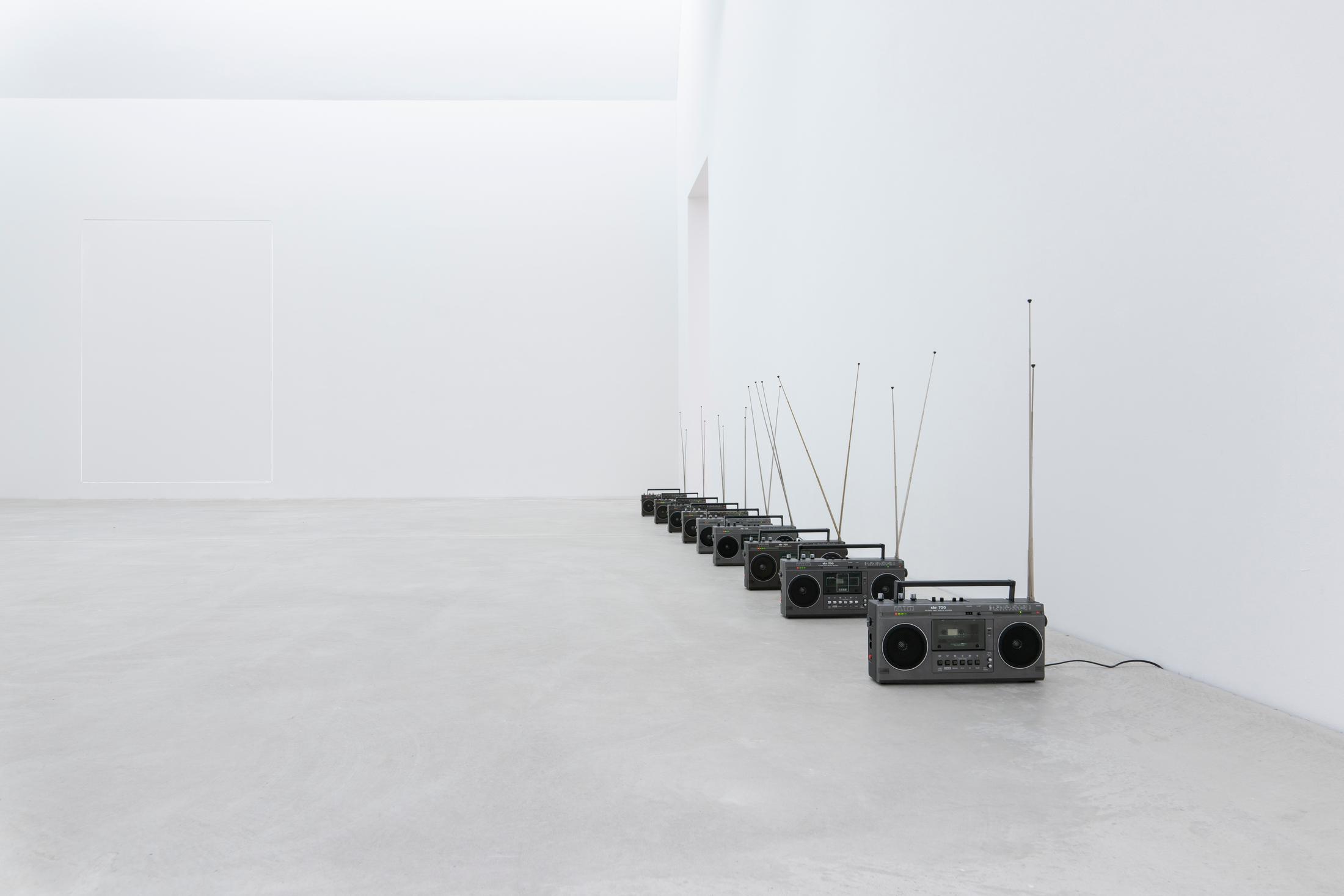 Exhibition View Sung Tieu Solo Show «One Thousand Times; view on Sung Tieu, Song for VEB Stern-Radio Berlin, 2021» at Kunst Museum Winterthur, Winterthur, 2023 / Photo: Reto Kaufmann / Courtesy: the artist and Kunst Museum Winterthur
