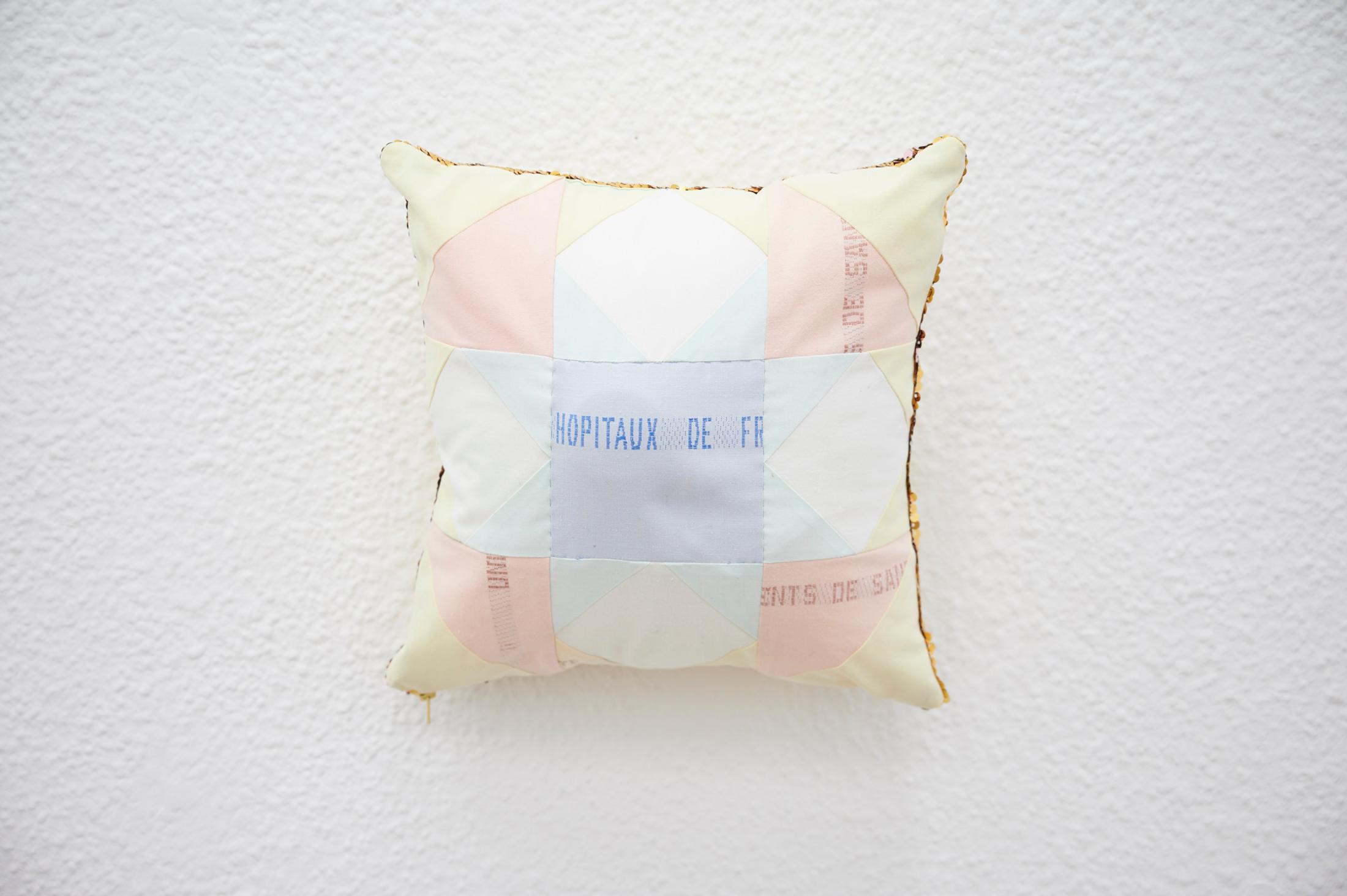 Exhibition View Group Show «Sweet Crip; view on Benoît Piéron, Underpillow Talk IV, 2022» at Krone Couronne, Biel, 2023 / Photo: Alizée Quinche / Courtesy: the artist and Krone Couronne