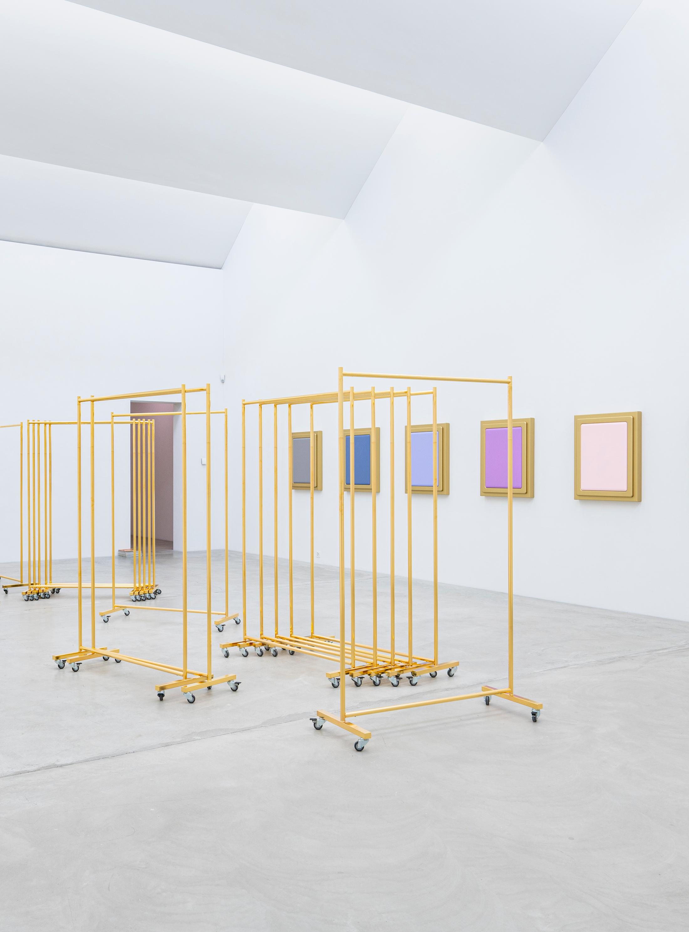 Exhibition View Sylvie Fleury Solo Show «Shoplifters from Venus» at Kunstmuseum Winterthur, Winterthur, 2023 / Photo: Reto Kaufmann / Courtesy: the artist and Walter A. Bechtler-Stiftung