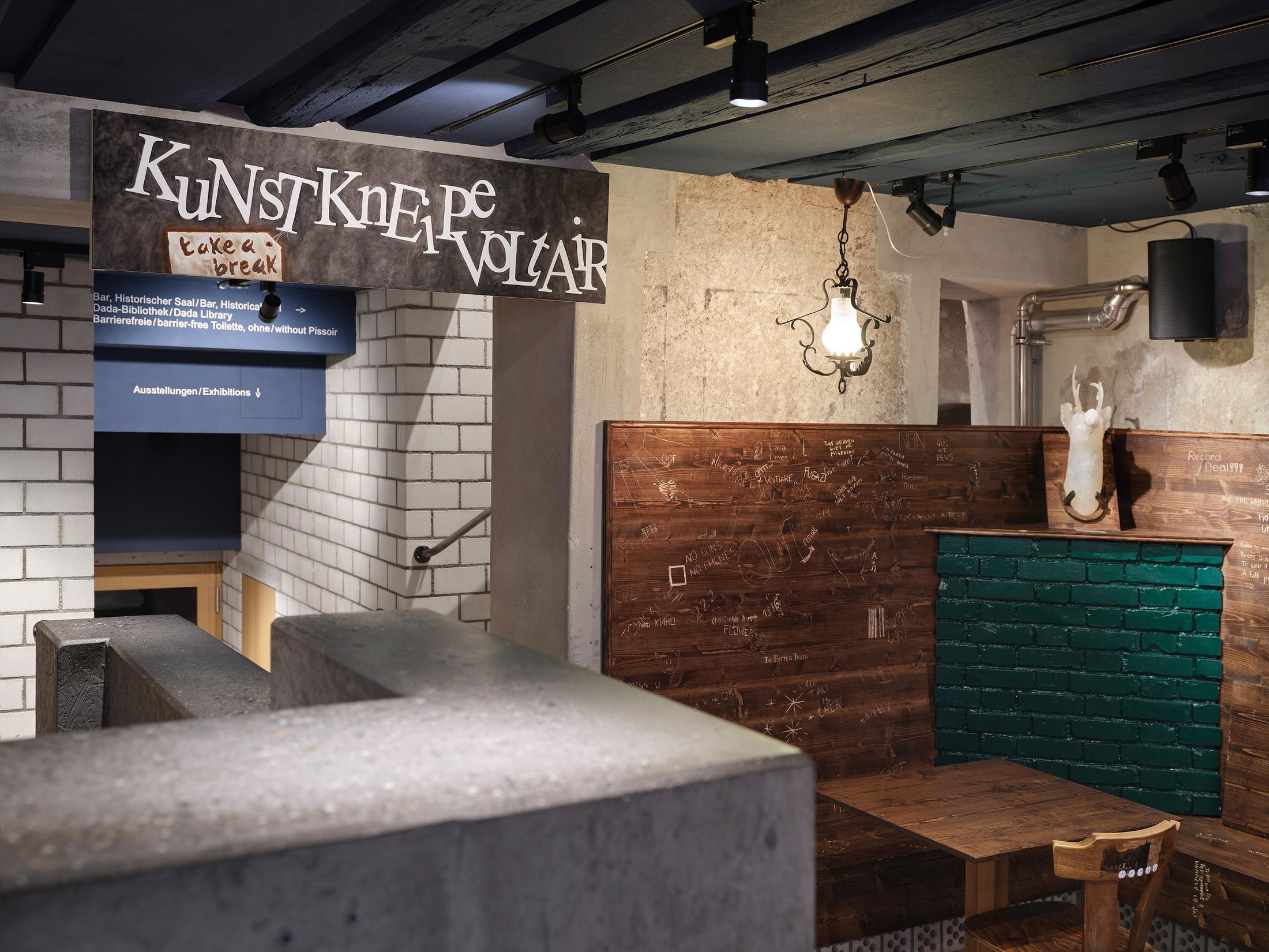 Exhibition View Group Show «The Red Herring» at Cabaret Voltaire Artists’ Bar, Zurich, 2025 / Photo: Philipp Hänger / Courtesy: the artists and Cabaret Voltaire