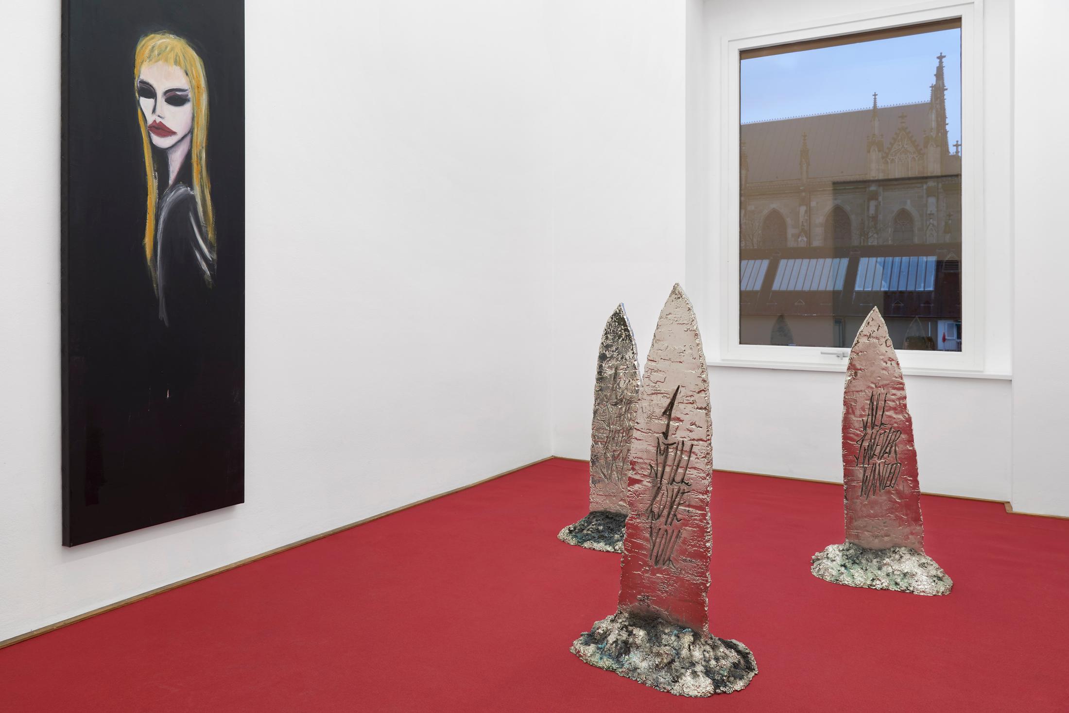 Exhibition View Solo Show Tobias Spichtig «Everything No One Ever Wanted» at Kunsthalle Basel, Basel, 2024 / Photo: Philipp Hänger / Courtesy: The artist and Kunsthalle Basel