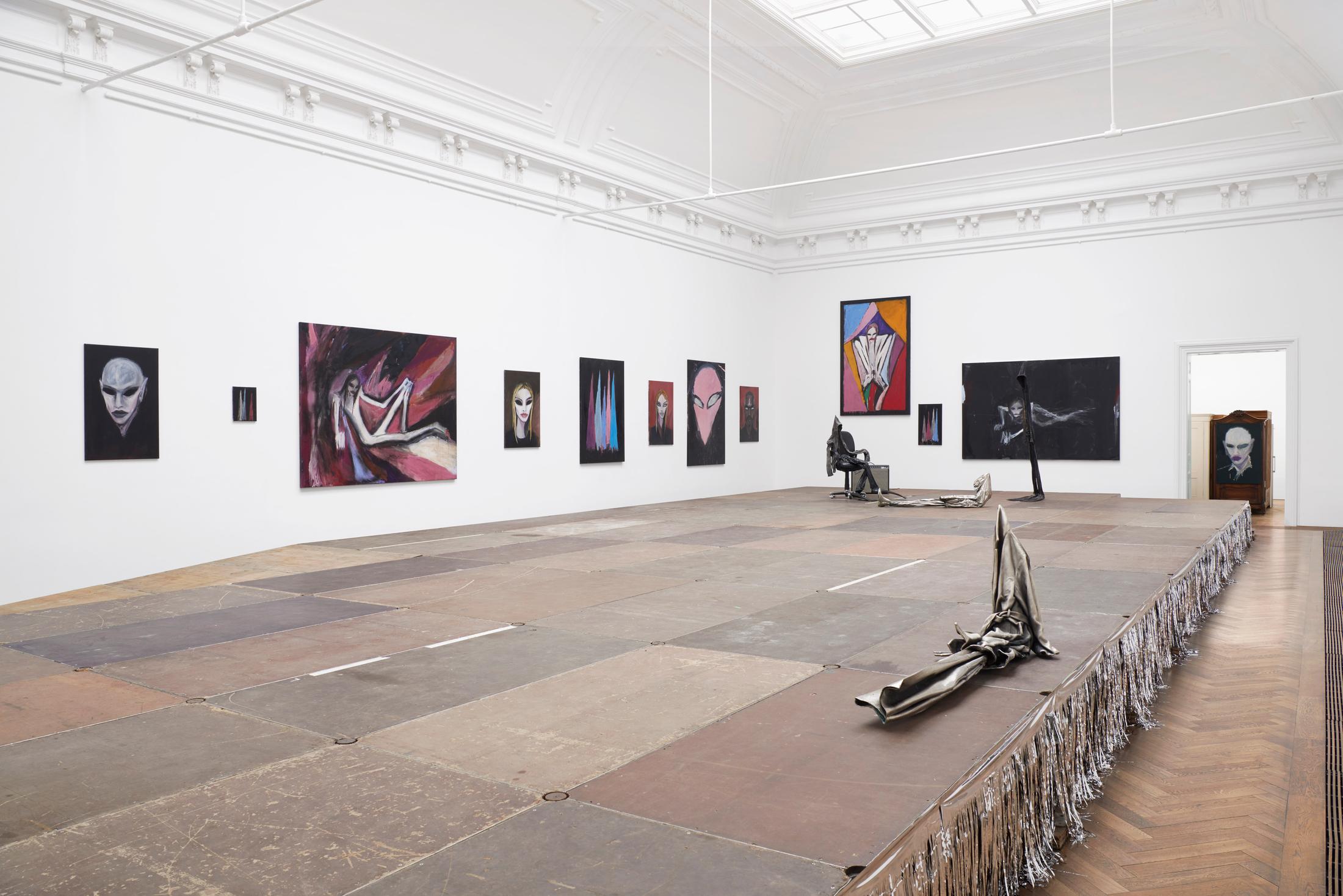 Exhibition View Solo Show Tobias Spichtig «Everything No One Ever Wanted» at Kunsthalle Basel, Basel, 2024 / Photo: Philipp Hänger / Courtesy: The artist and Kunsthalle Basel