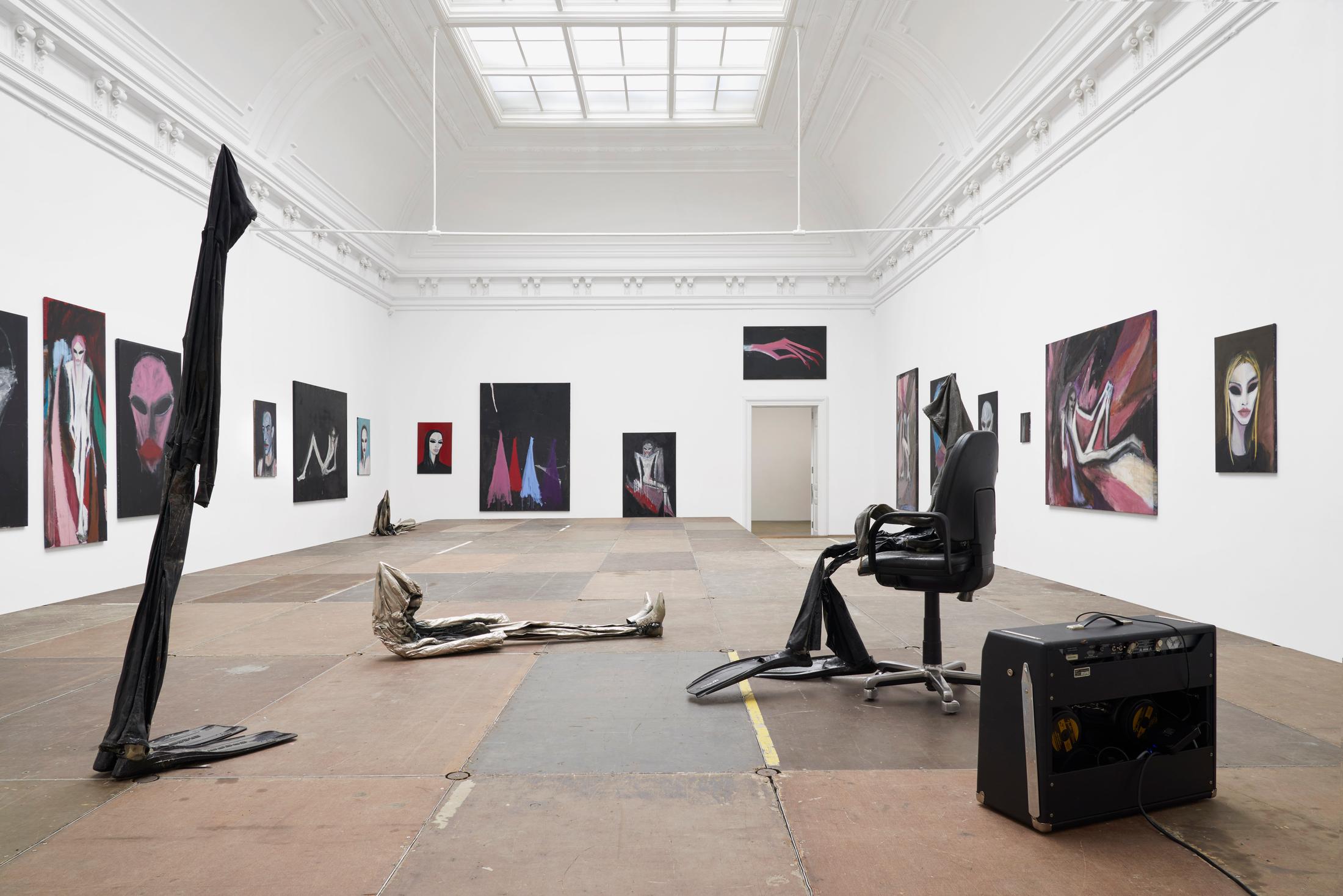 Exhibition View Solo Show Tobias Spichtig «Everything No One Ever Wanted» at Kunsthalle Basel, Basel, 2024 / Photo: Philipp Hänger / Courtesy: The artist and Kunsthalle Basel