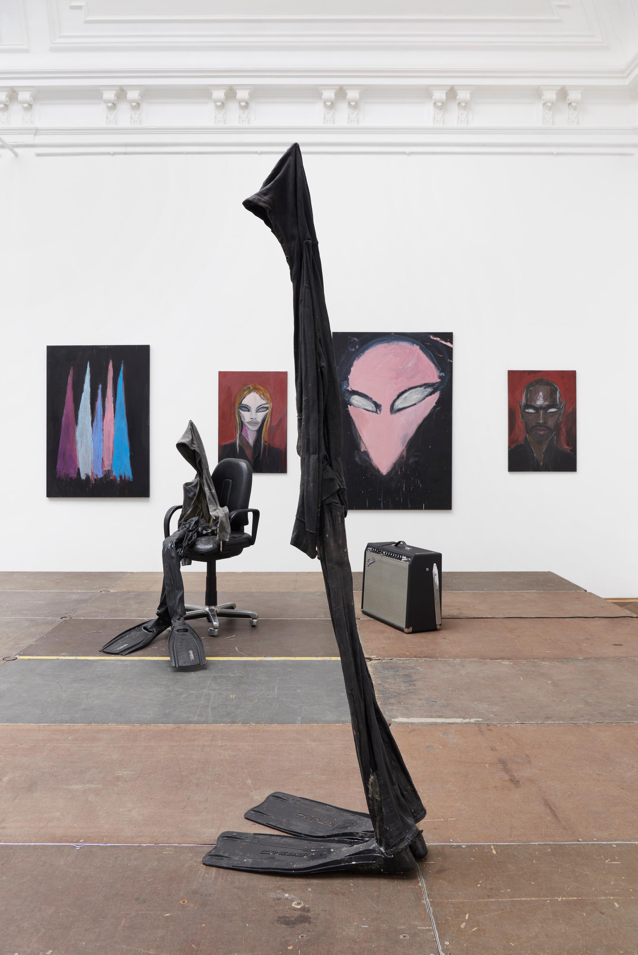 Exhibition View Solo Show Tobias Spichtig «Everything No One Ever Wanted» at Kunsthalle Basel, Basel, 2024 / Photo: Philipp Hänger / Courtesy: The artist and Kunsthalle Basel