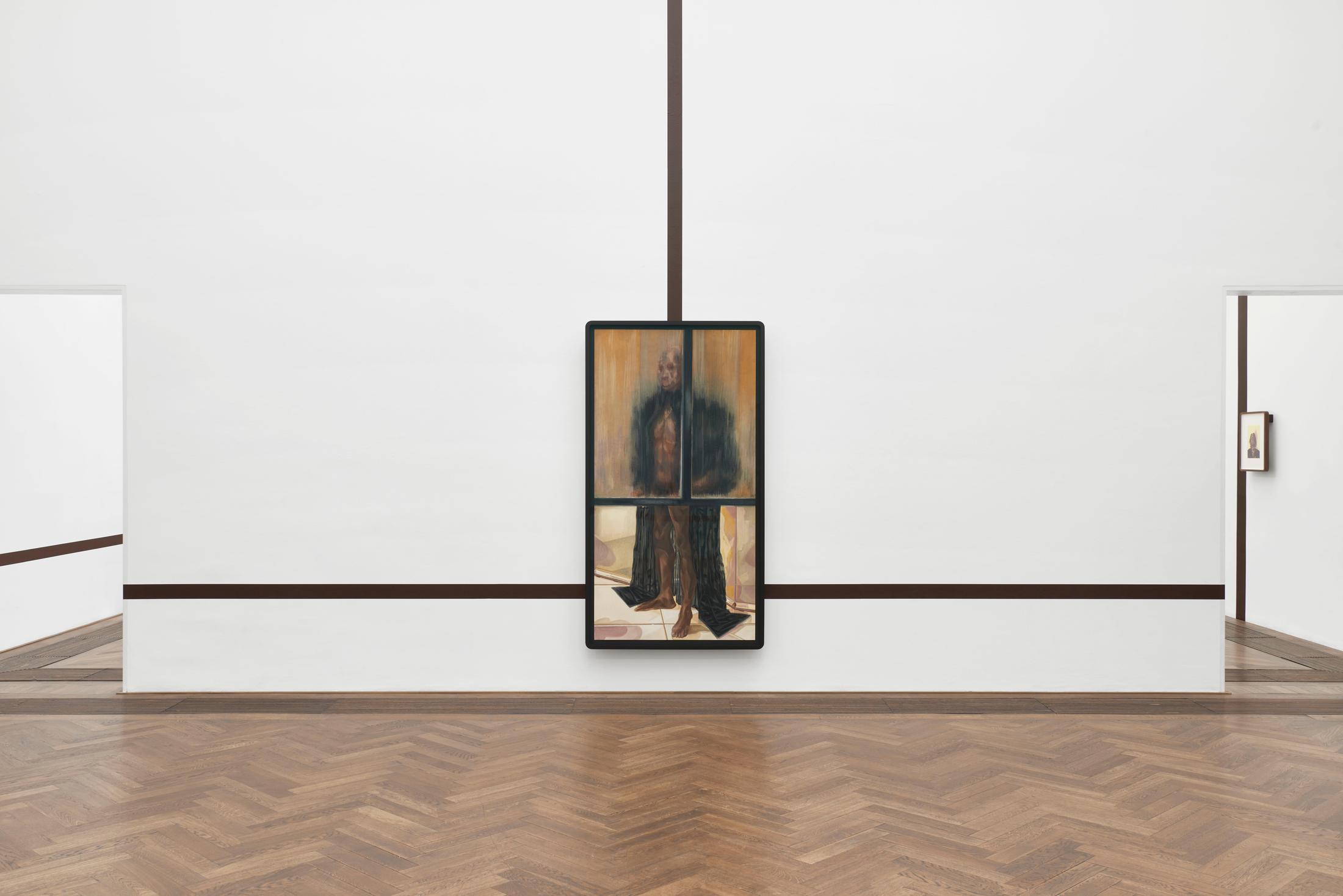 Exhibition View Solo Show Toyin Ojih Odutola «Ilé Oriaku; view on Toyin Ojih Odutola, Opin ọjọ (EOD--End of Day), 2022-23» at Kunsthalle Basel, Basel, 2024 / Photo: Philipp Hänger / Courtesy: The artist and Kunsthalle Basel