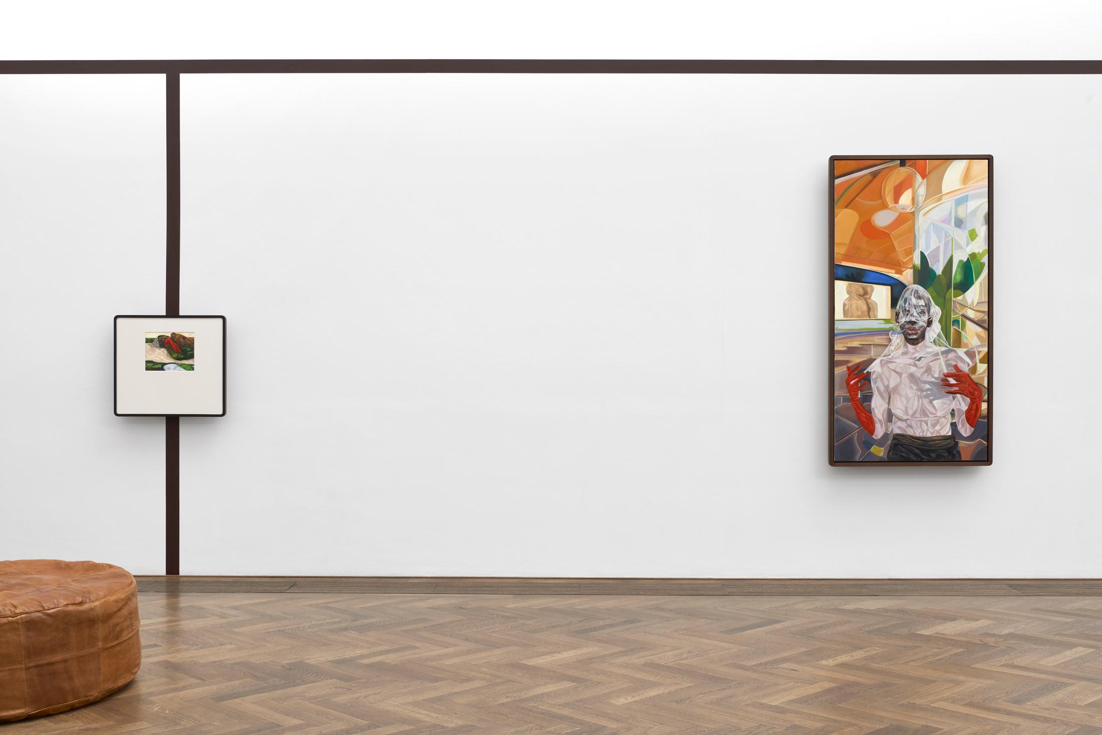 Exhibition View Solo Show Toyin Ojih Odutola «Ilé Oriaku» at Kunsthalle Basel, Basel, 2024 / Photo: Philipp Hänger / Courtesy: The artist and Kunsthalle Basel