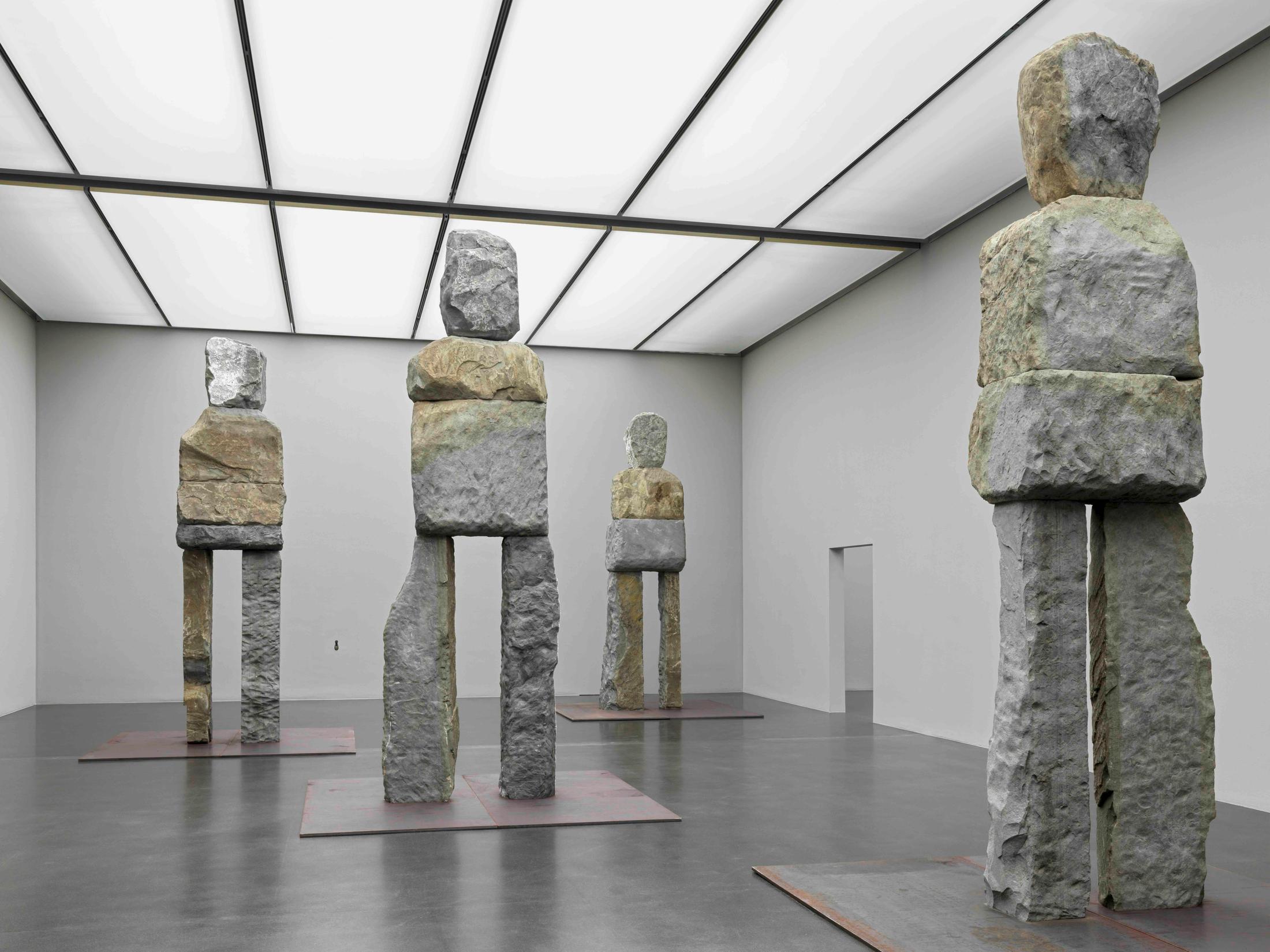 Exhibition View Solo Show Ugo Rondinone «Cry Me a River; view on Ugo Rondinone, figures, 2023» at Kunstmuseum Luzern, Lucerne, 2024 / Photo: Stefan Altenburger / Courtesy: The artist and Kunstmuseum Luzern