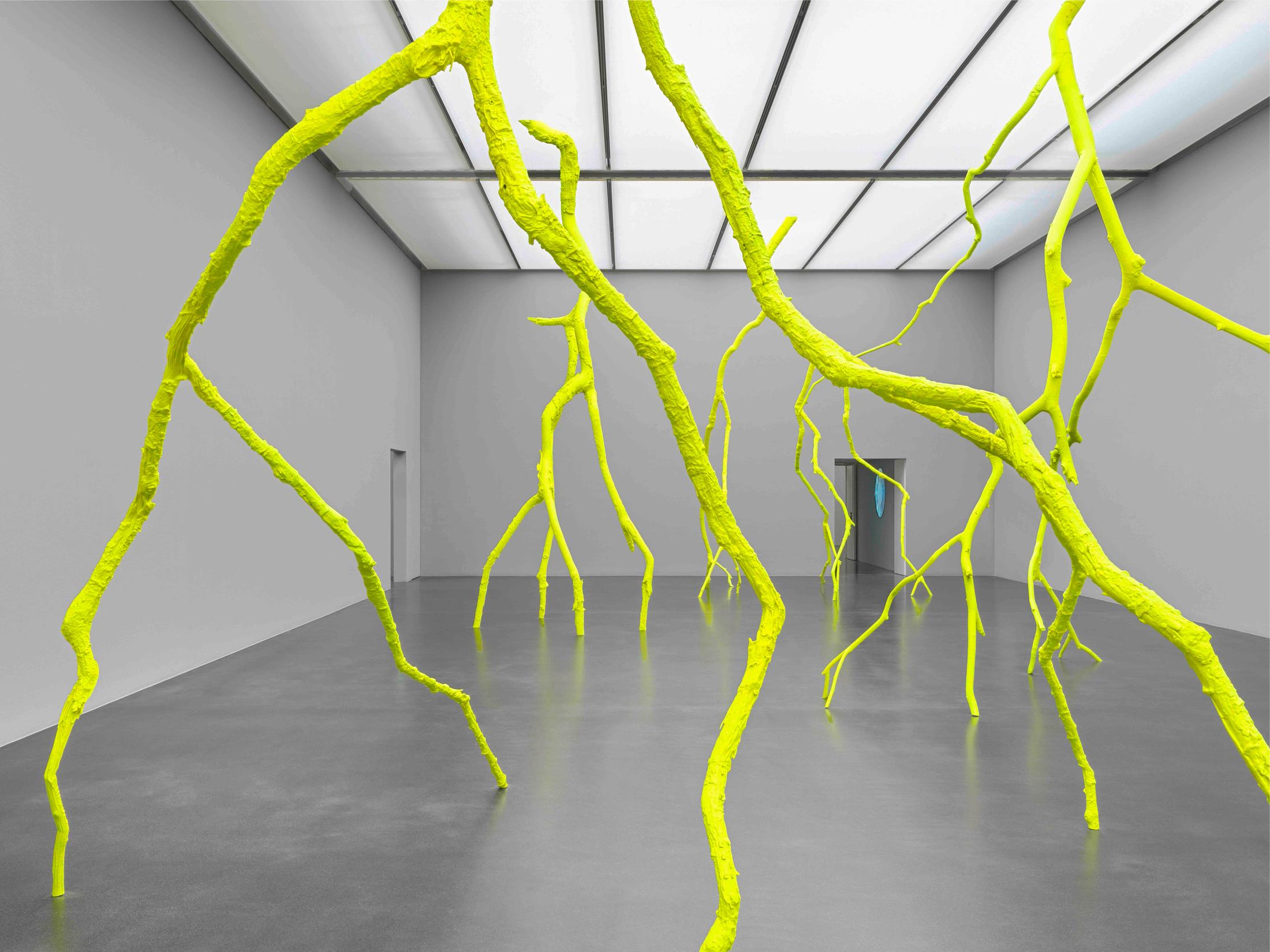 Exhibition View Solo Show Ugo Rondinone «Cry Me a River; view on Ugo Rondinone, lights, 2023» at Kunstmuseum Luzern, Lucerne, 2024 / Photo: Stefan Altenburger / Courtesy: The artist and Kunstmuseum Luzern