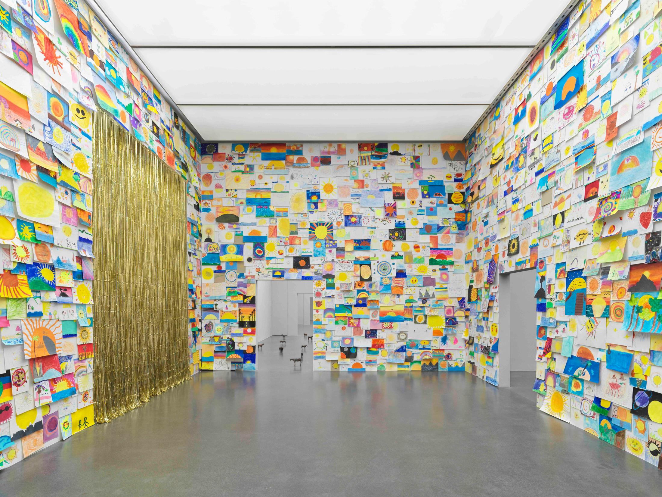 Exhibition View Solo Show Ugo Rondinone «Cry Me a River; view on Ugo Rondinone, your age, and my age and the age of the sun, 2023» at Kunstmuseum Luzern, Lucerne, 2024 / Photo: Stefan Altenburger / Courtesy: The artist and Kunstmuseum Luzern