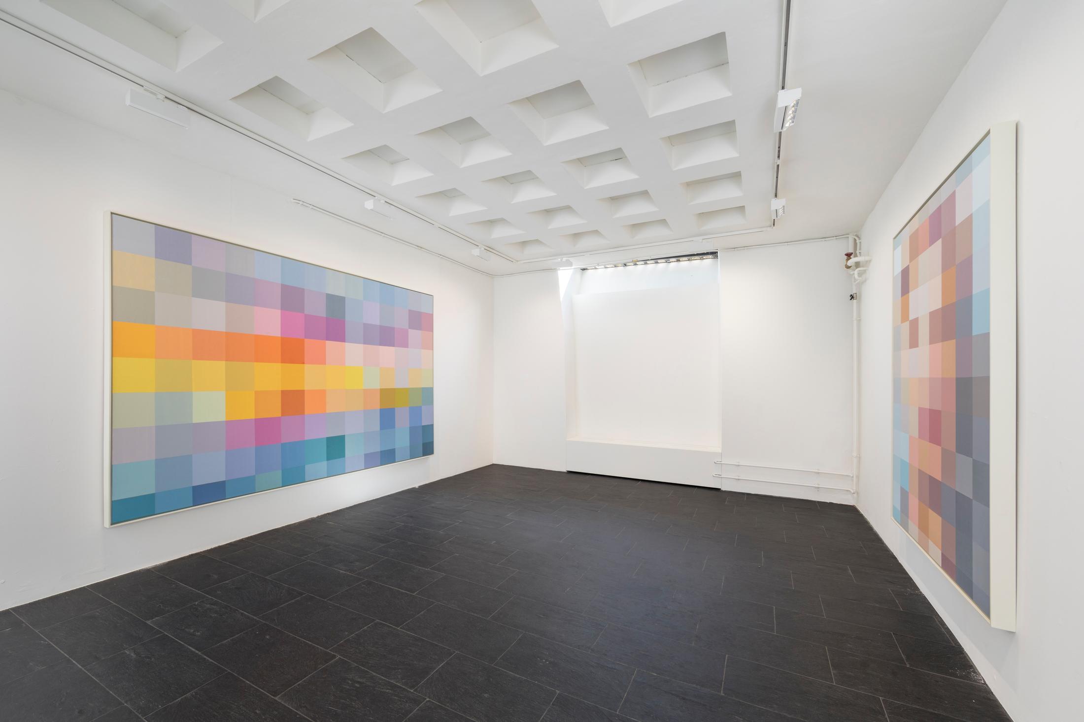 Exhibition View Solo Show Urs Lüthi «LONTANO IL REALE TEMPO UMANO (Hommage to Pier Paolo Pasolini)» at Galerie Urs Meile, Zurich, 2024 / Photo: Oliver Kümmerli / Courtesy: The artist and Galerie Urs Meile