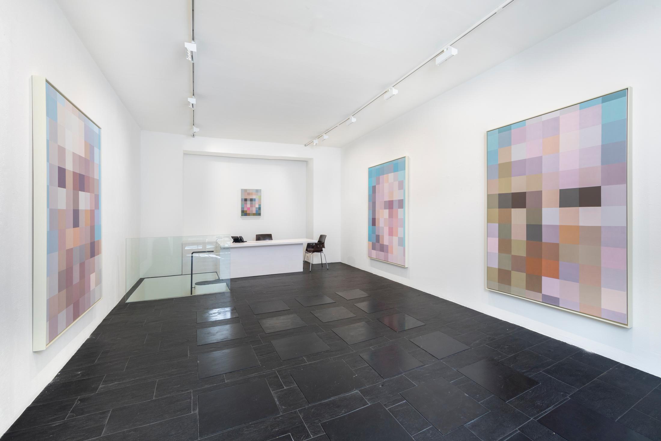 Exhibition View Solo Show Urs Lüthi «LONTANO IL REALE TEMPO UMANO (Hommage to Pier Paolo Pasolini)» at Galerie Urs Meile, Zurich, 2024 / Photo: Oliver Kümmerli / Courtesy: The artist and Galerie Urs Meile