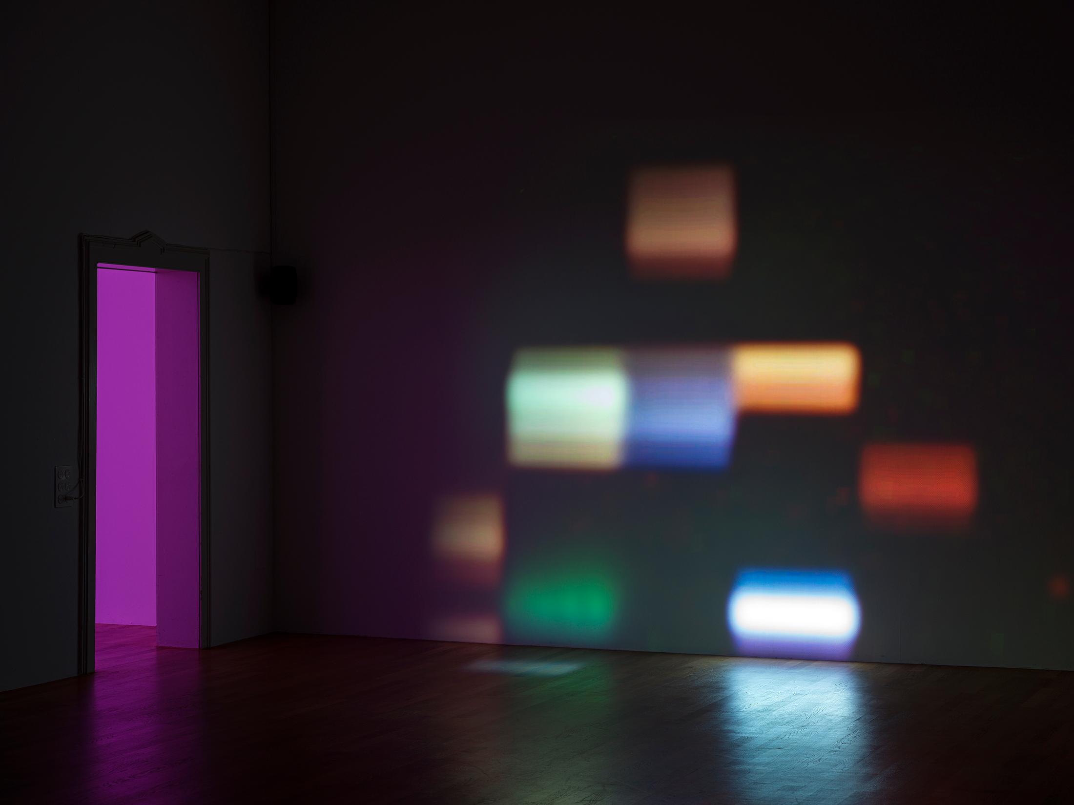 Exhibition View Solo Show Valentina Triet «Of manners, of trips; view on Provider in Fall 2003, 4:3, 18:31» at Kunsthalle Winterthur, Winterthur, 2024-2025 / Photo: Cedric Mussano / Courtesy: the artist and Kunsthalle Winterthur