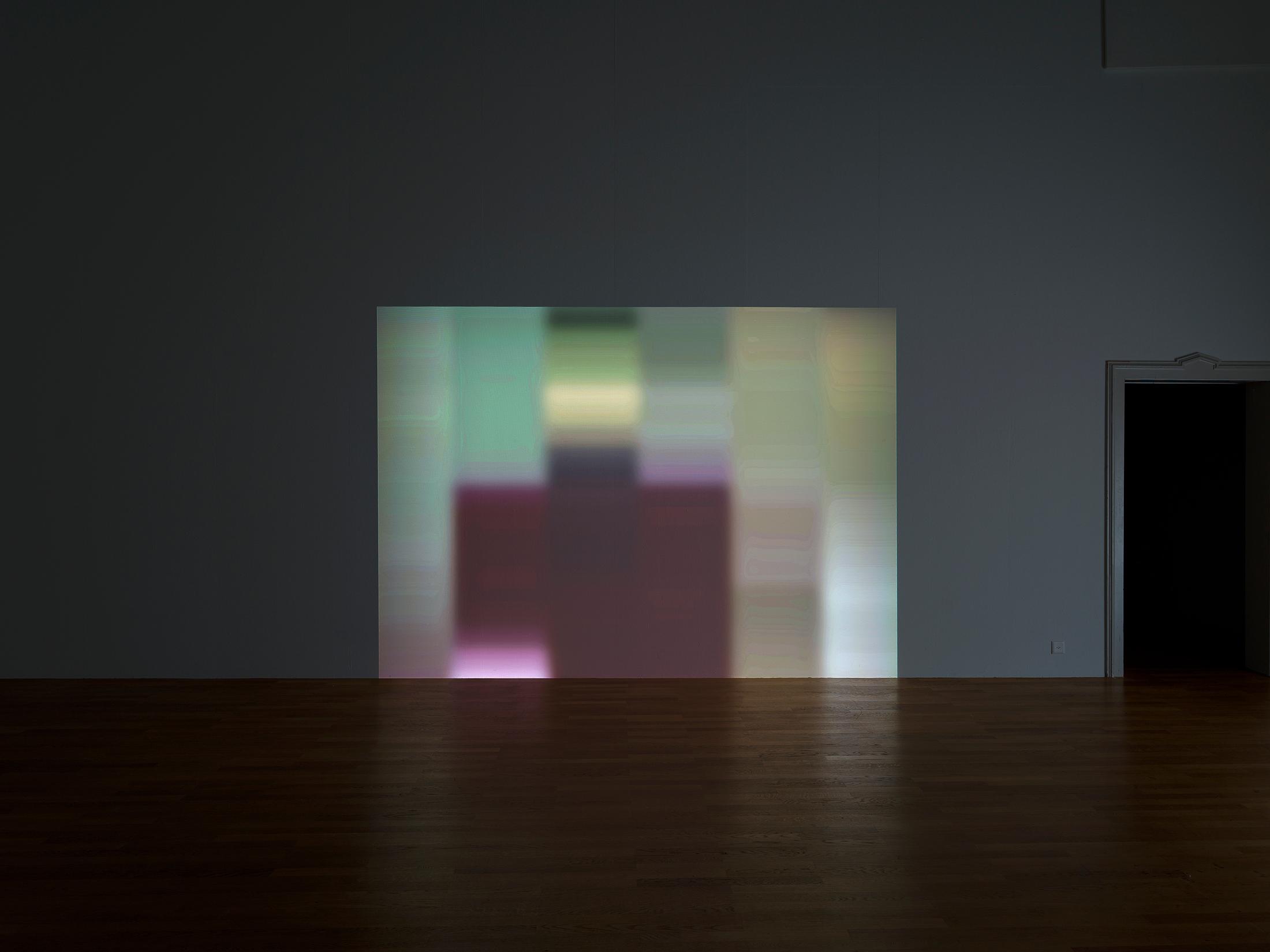 Exhibition View Solo Show Valentina Triet «Of manners, of trips; view on Provider in Fall and Winter 1995, 4:3, 16:49» at Kunsthalle Winterthur, Winterthur, 2024-2025 / Photo: Cedric Mussano / Courtesy: the artist and Kunsthalle Winterthur