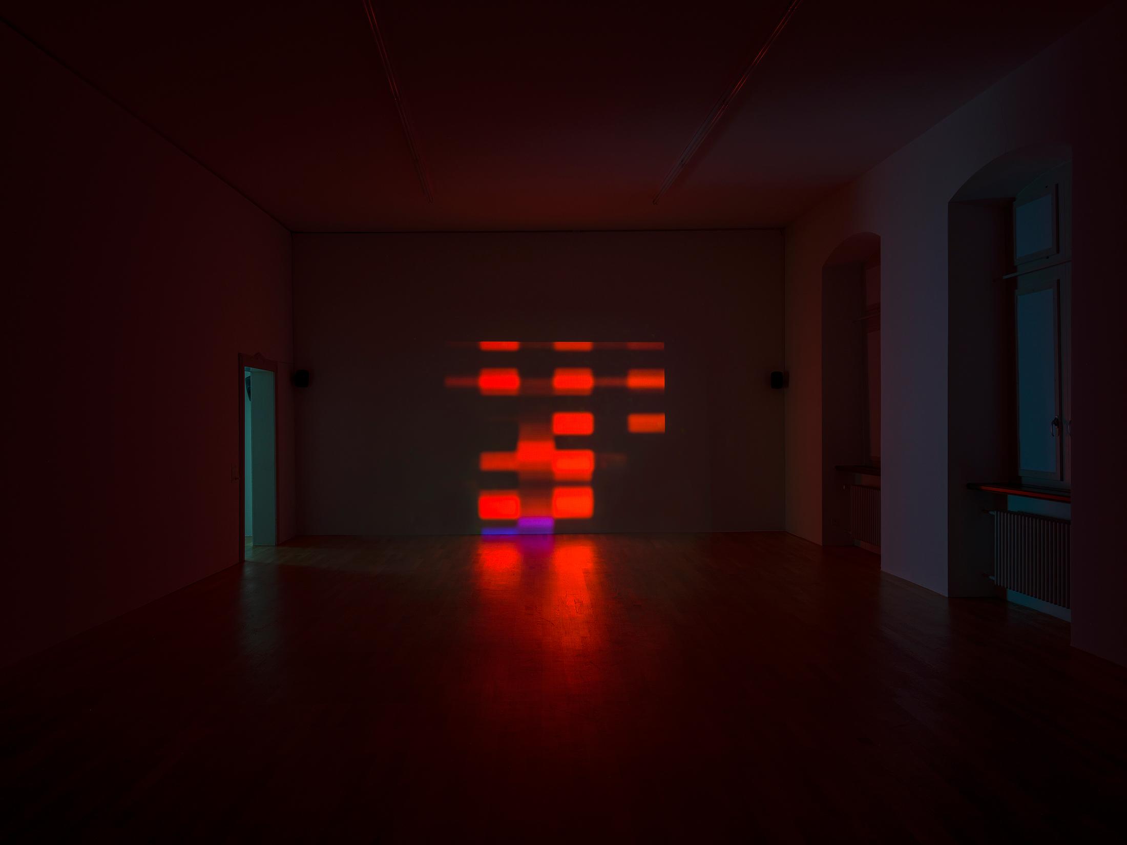 Exhibition View Solo Show Valentina Triet «Of manners, of trips; view on Provider in Fall 2003, 4:3, 18:31» at Kunsthalle Winterthur, Winterthur, 2024-2025 / Photo: Cedric Mussano / Courtesy: the artist and Kunsthalle Winterthur