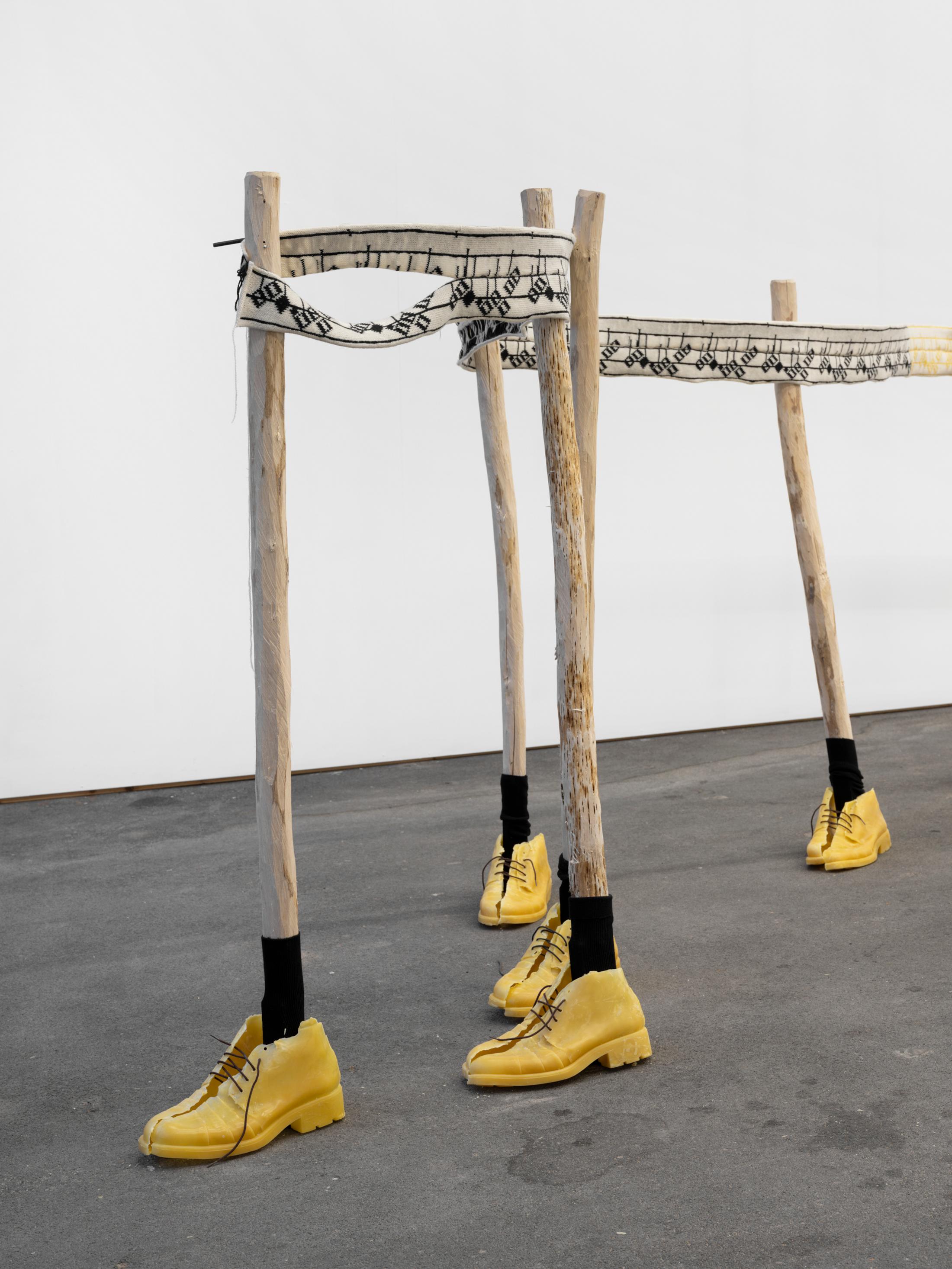 Exhibition View Solo Show Virginie Sistek «Merveilleuse Vue, Toute Ma Joie Sur Un Nuage» at Tunnel Tunnel, Lausanne, 2025 / Photo: Julien Gremaud / Courtesy: the artist and Tunnel Tunnel