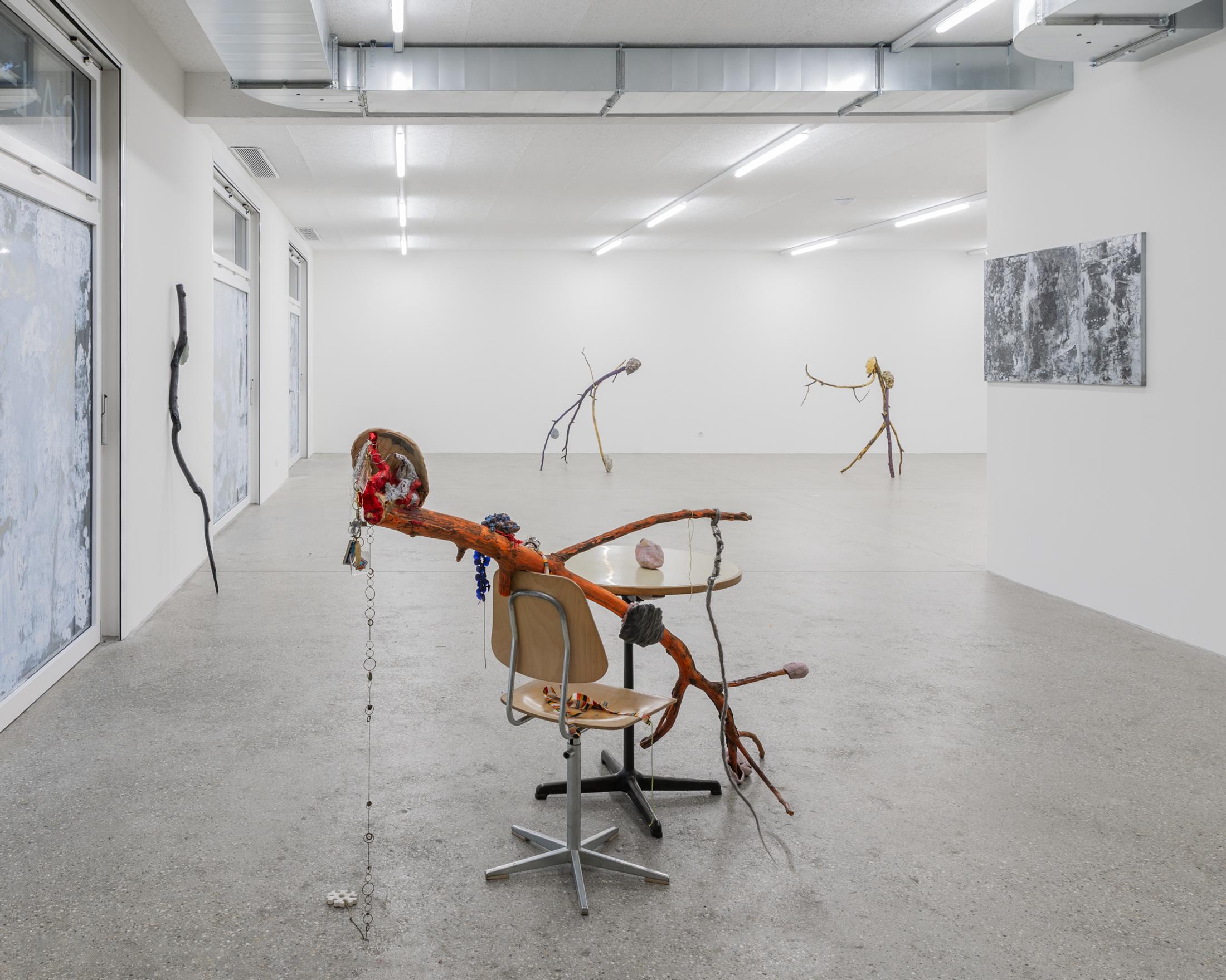 Exhibition View Yun Choi Solo Show «The Lounge» at CALM - Centre d'Art La Meute, Lausanne, 2023-2024 / Photo: Théo Dufloo / Courtesy: the artist and CALM - Centre d'Art La Meute