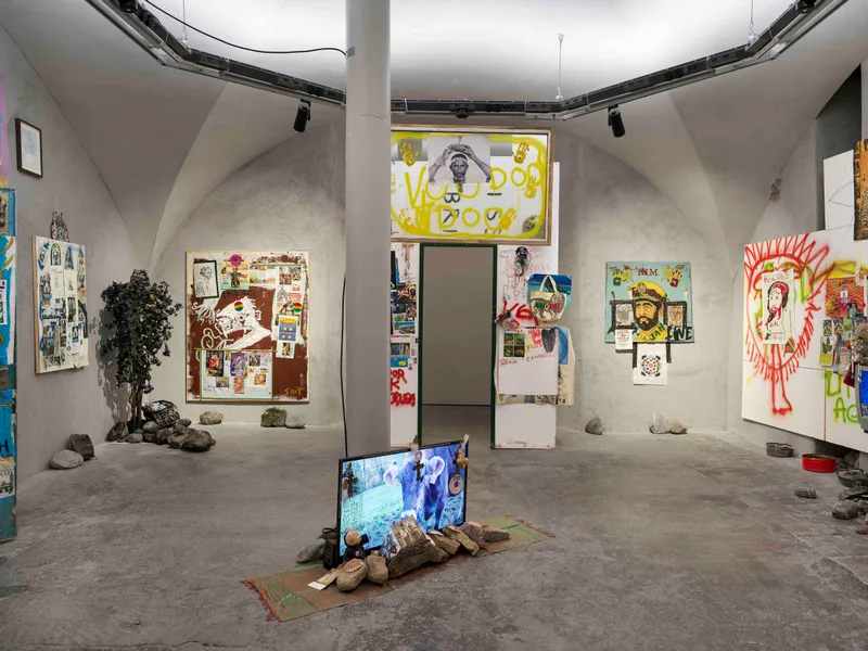 Exhibition View Solo Show «Lee Scratch Perry» at Cabaret Voltaire, Zurich, 2024 / Photo: Cedric Mussano / Courtesy: The artist and Cabaret Voltaire