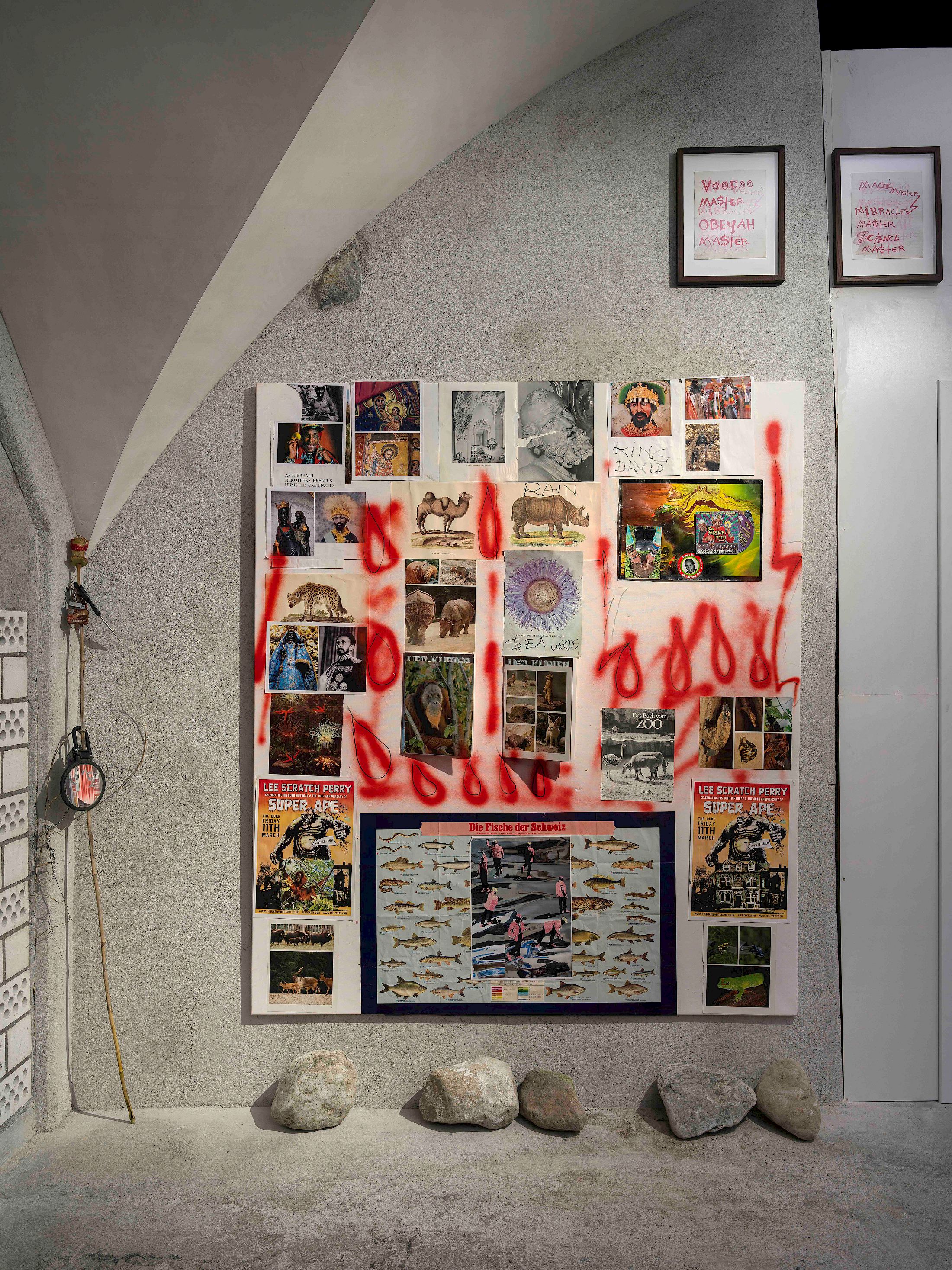 Exhibition View Solo Show «Lee Scratch Perry» at Cabaret Voltaire, Zurich, 2024 / Photo: Cedric Mussano / Courtesy: The artist and Cabaret Voltaire