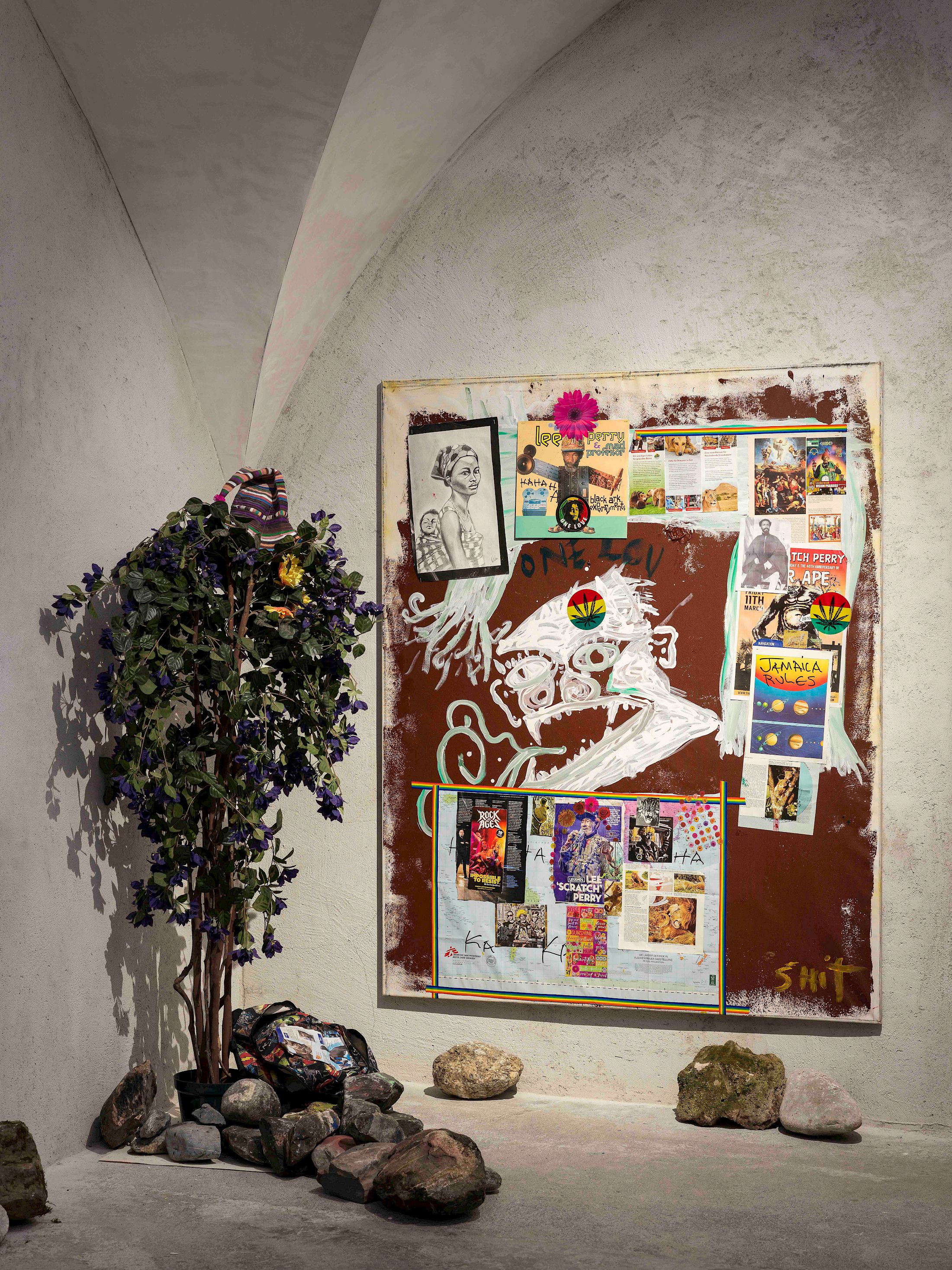 Exhibition View Solo Show «Lee Scratch Perry» at Cabaret Voltaire, Zurich, 2024 / Photo: Cedric Mussano / Courtesy: The artist and Cabaret Voltaire