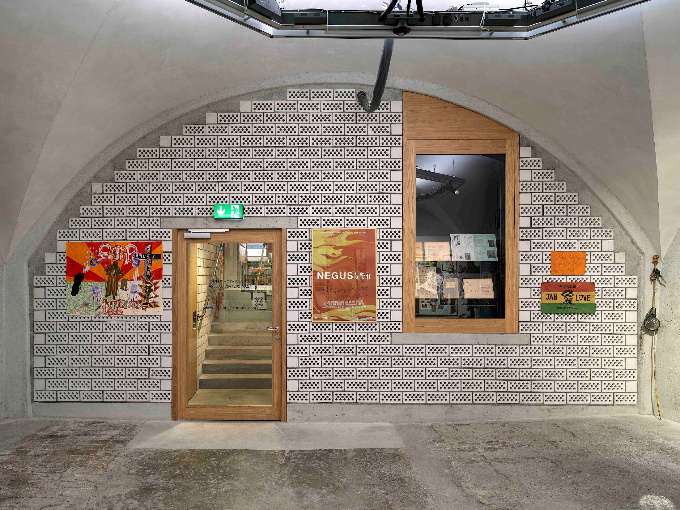 Exhibition View Solo Show «Lee Scratch Perry» at Cabaret Voltaire, Zurich, 2024 / Photo: Cedric Mussano / Courtesy: The artist and Cabaret Voltaire