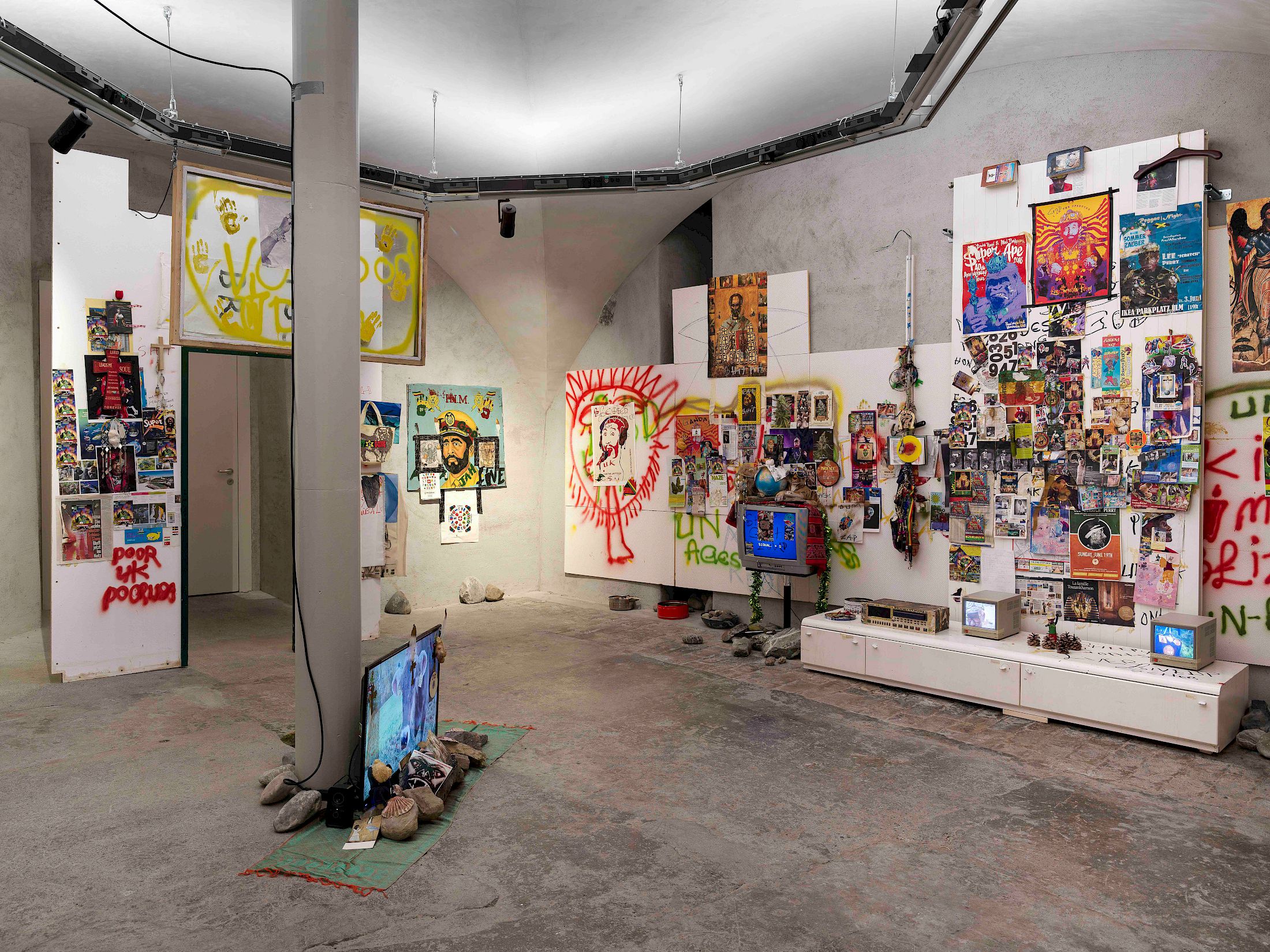 Exhibition View Solo Show «Lee Scratch Perry» at Cabaret Voltaire, Zurich, 2024 / Photo: Cedric Mussano / Courtesy: The artist and Cabaret Voltaire