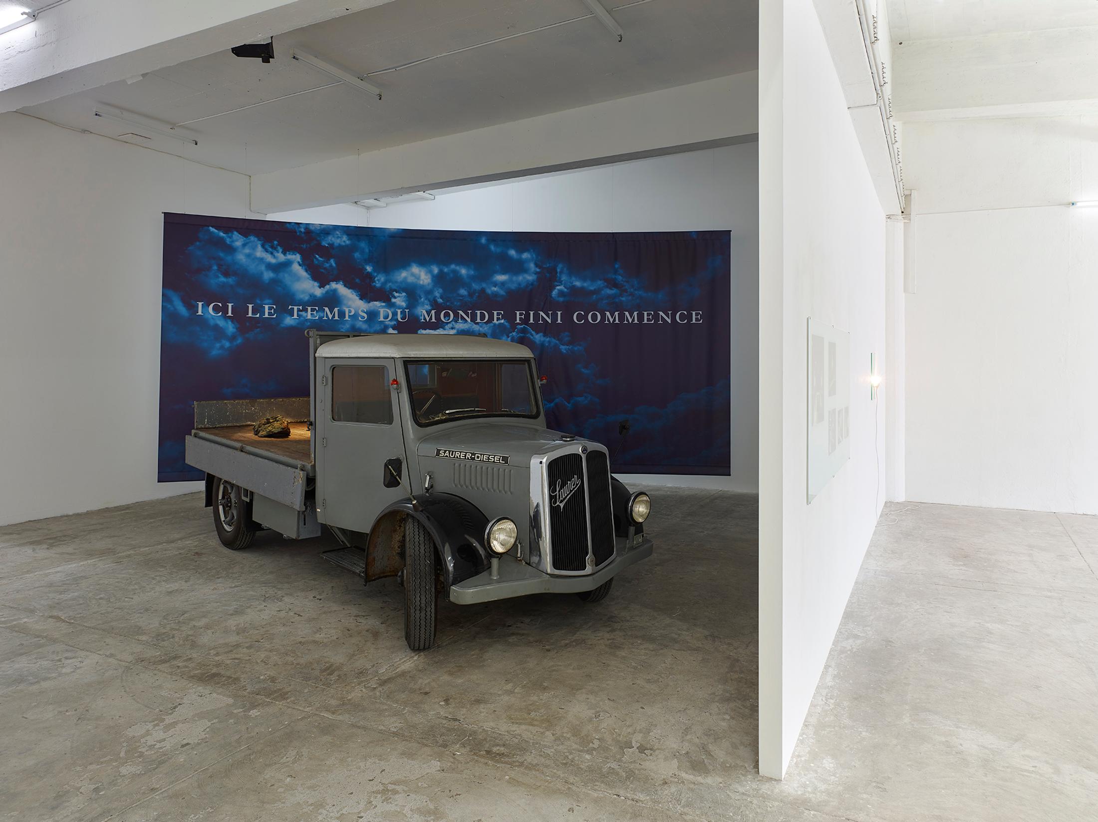 Exhibition View Bernard Bazile Solo Show «Ici le temps du monde fini commence» at Circuit - Centre d'art contemporain, Lausanne, 2022 / Photo: David Gagnebin-de Bons / Courtesy: the artist and Circuit