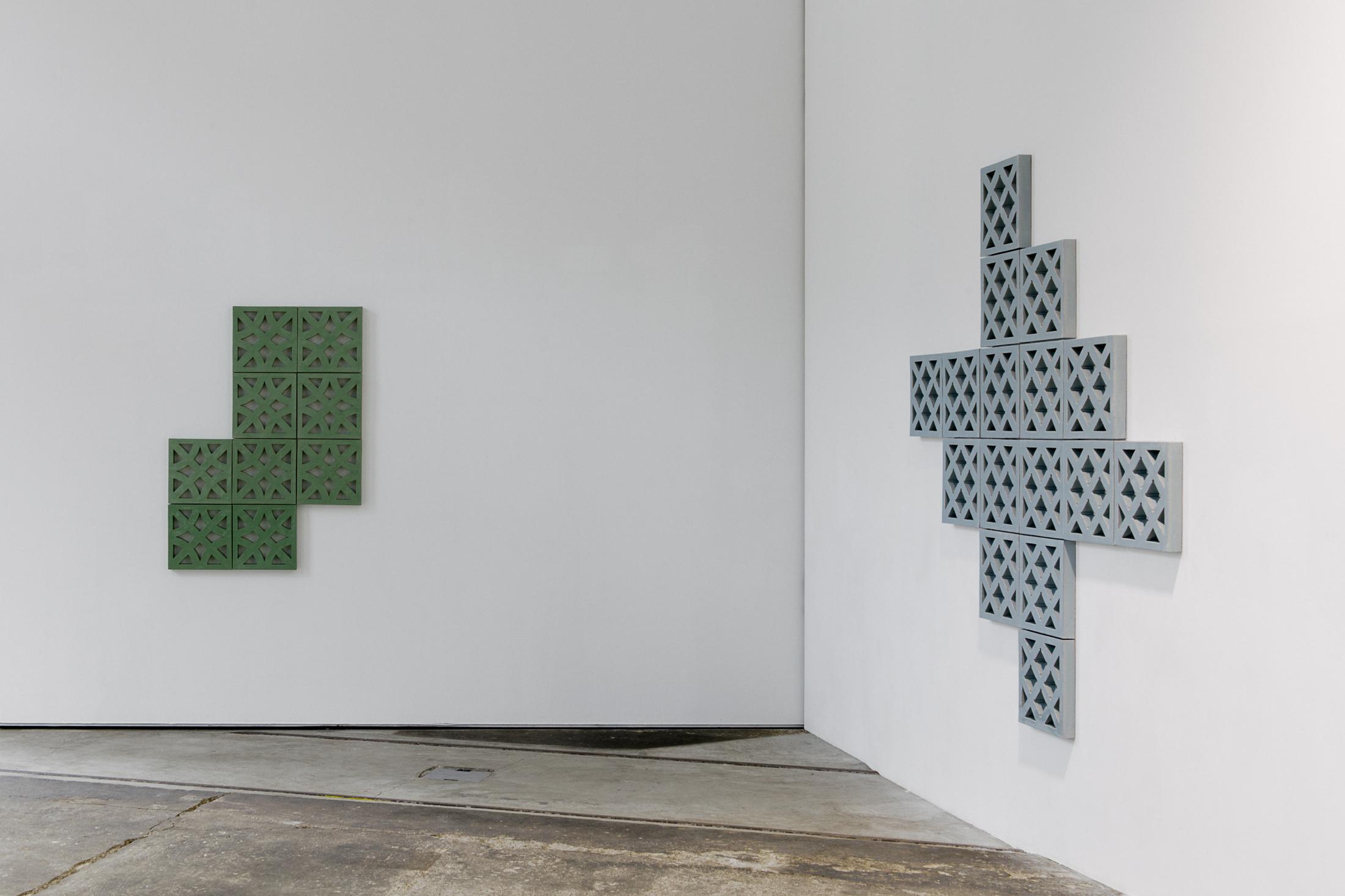 Exhibition View Bettina Pousttchi "Protection" at Lokremise St.Gallen 2018 / Photo: Sebastian Stadler