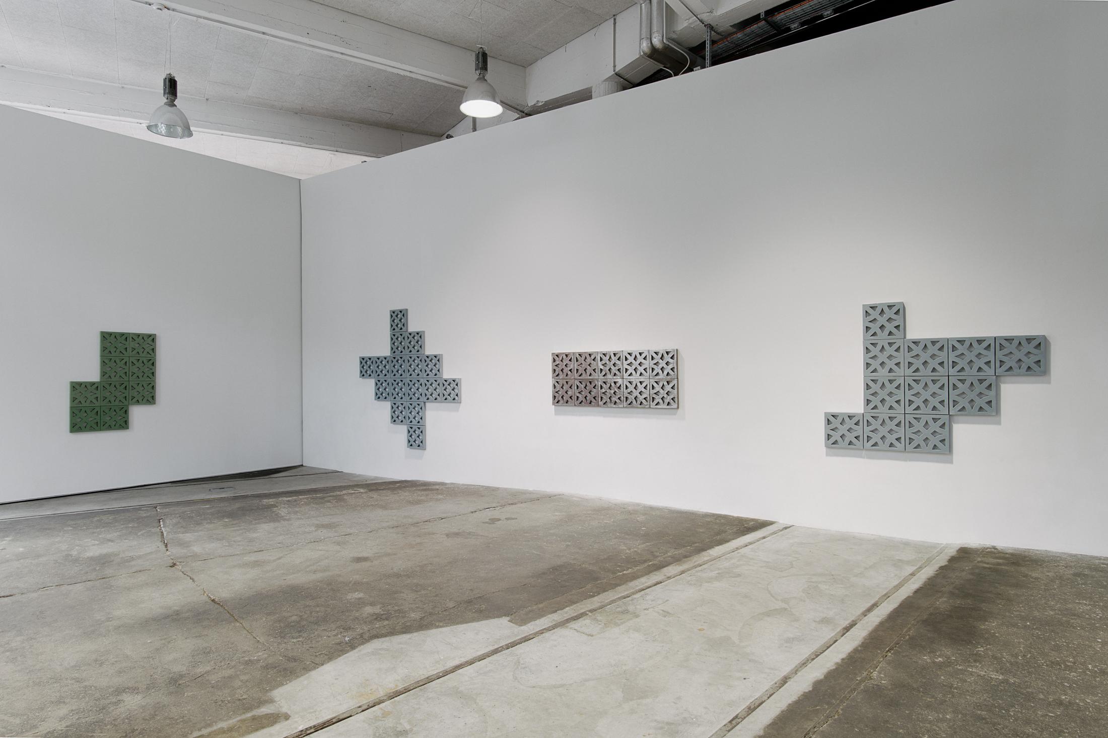 Exhibition View Bettina Pousttchi "Protection" at Lokremise St.Gallen 2018 / Photo: Sebastian Stadler
