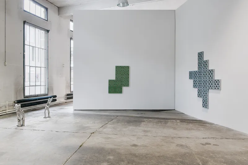 Exhibition View Bettina Pousttchi "Protection" at Lokremise St.Gallen 2018 / Photo: Sebastian Stadler
