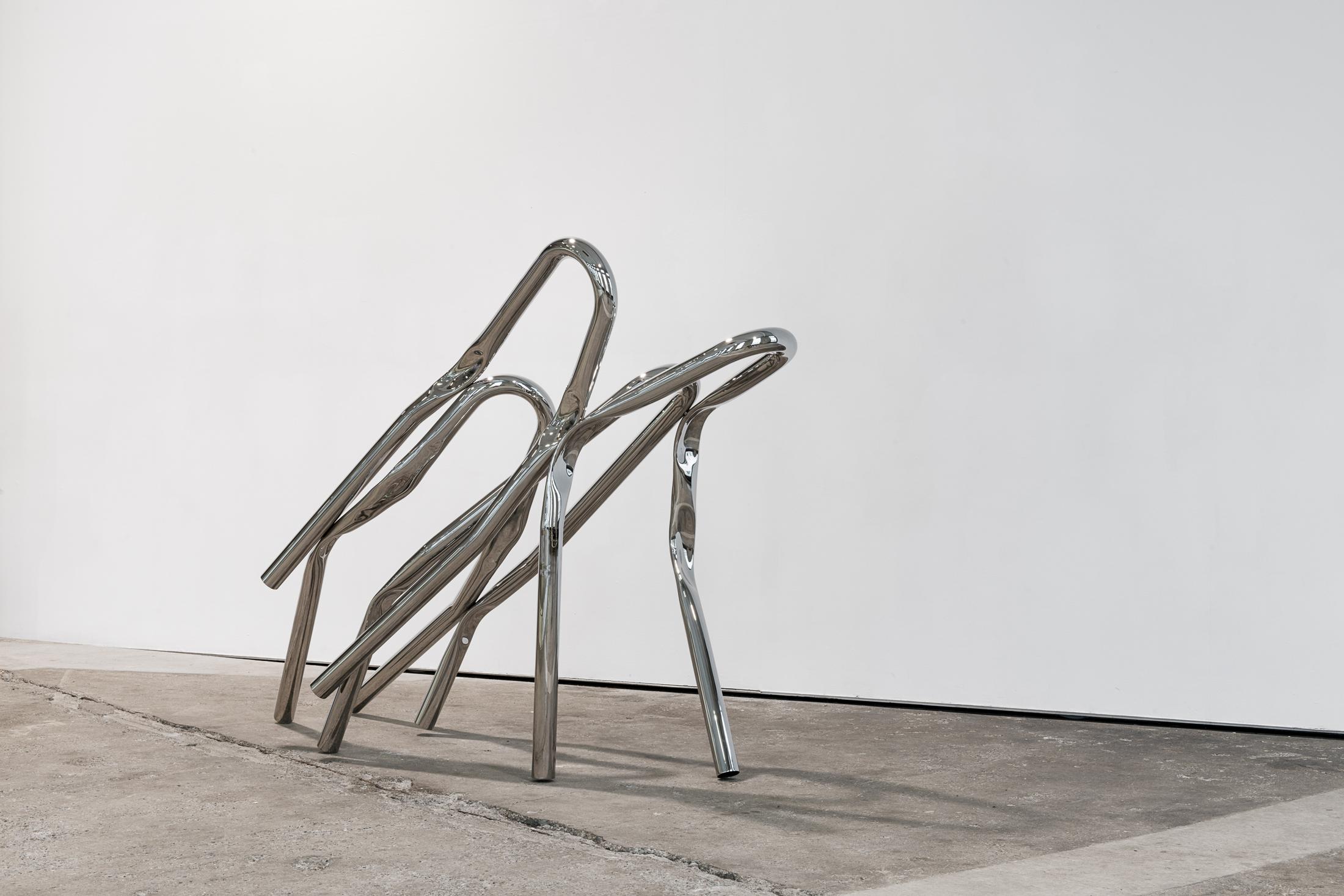 Exhibition View Bettina Pousttchi "Protection" at Lokremise St.Gallen 2018 / Photo: Sebastian Stadler