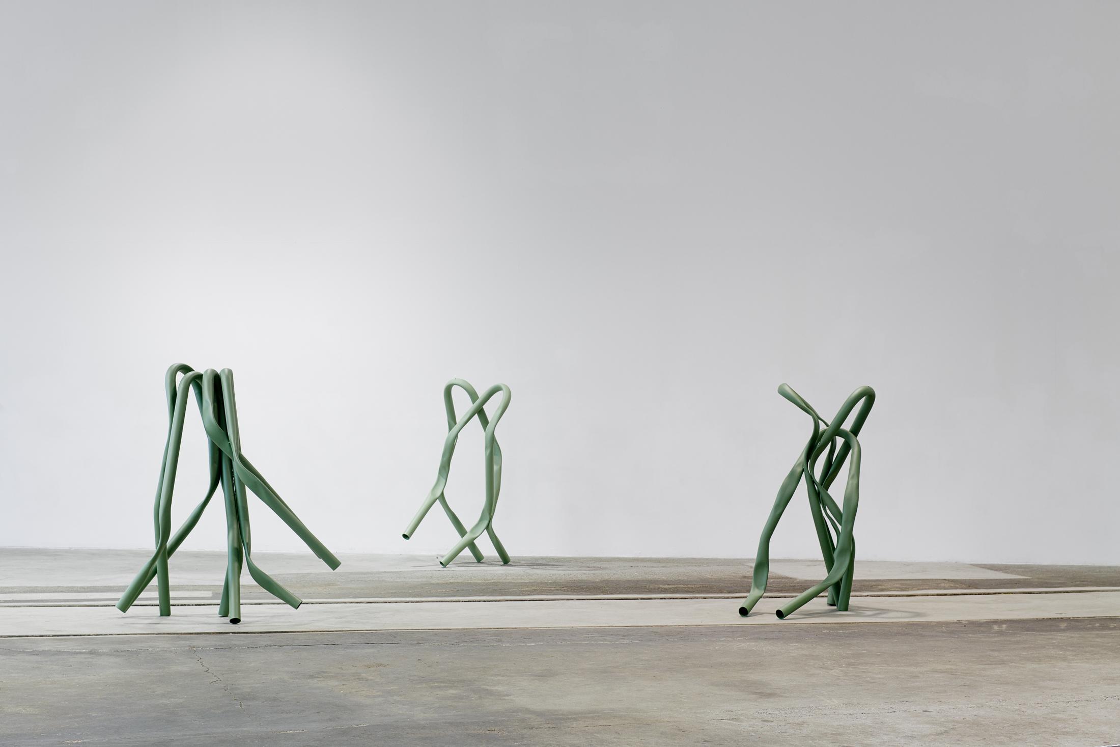 Exhibition View Bettina Pousttchi "Protection" at Lokremise St.Gallen 2018 / Photo: Sebastian Stadler