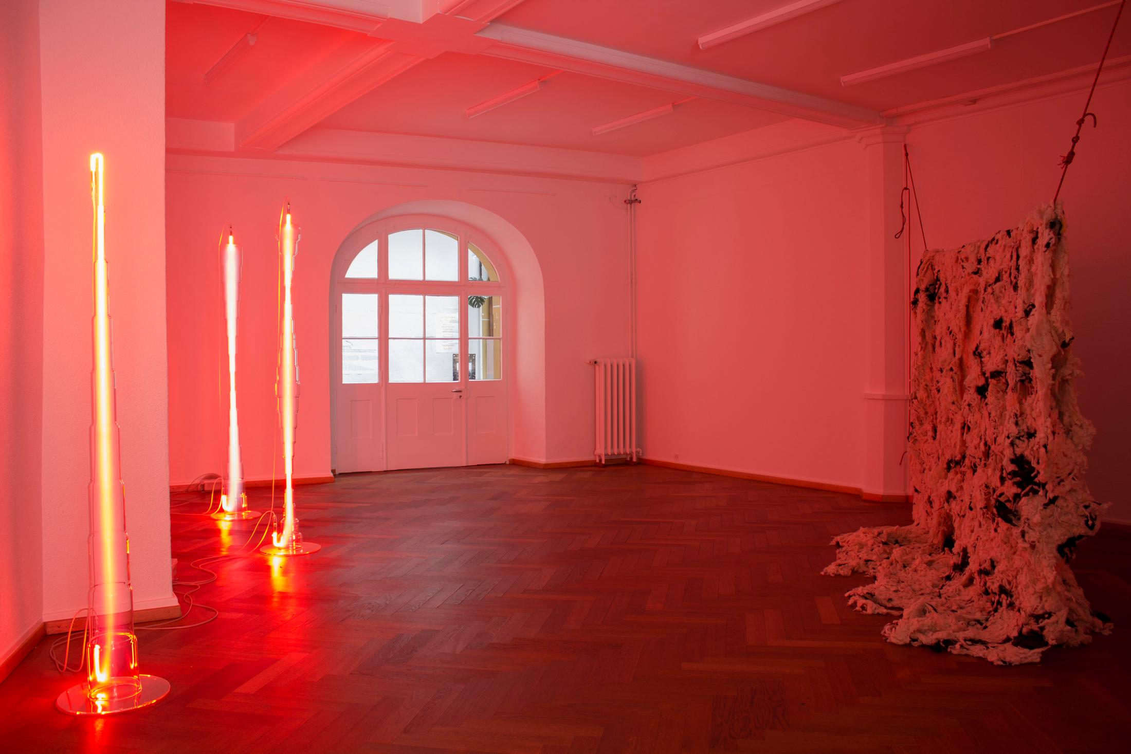 Exhibition View Group Show «BIENNEOPHONE» at Krone Couronne, Biel/Bienne, 2021 / Courtesy: the artist and Krone Couronne