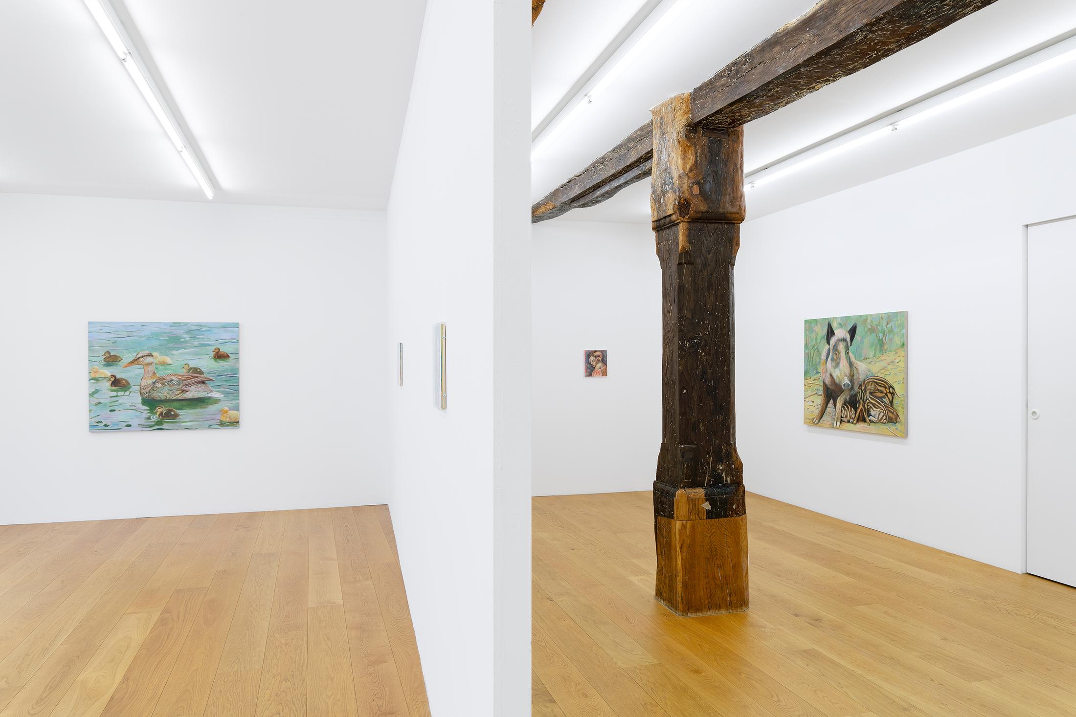 Exhibition View Birgit Megerle and Robert Müller Joint Exhibition «Enfanterie» at Kirchgasse, Steckborn, 2020 / Courtesy: the artists and Kirchgasse