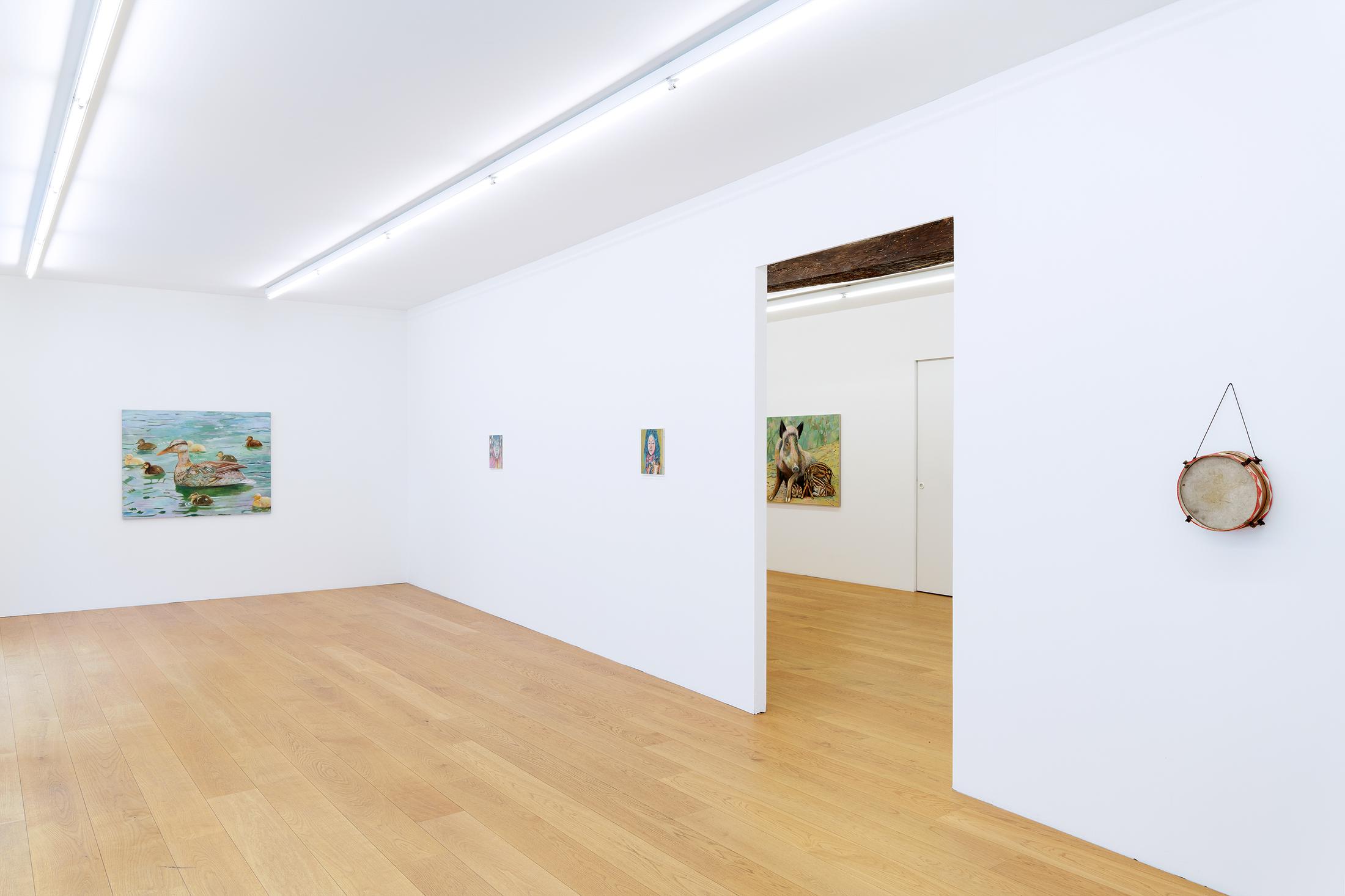 Exhibition View Birgit Megerle and Robert Müller Joint Exhibition «Enfanterie» at Kirchgasse, Steckborn, 2020 / Courtesy: the artists and Kirchgasse