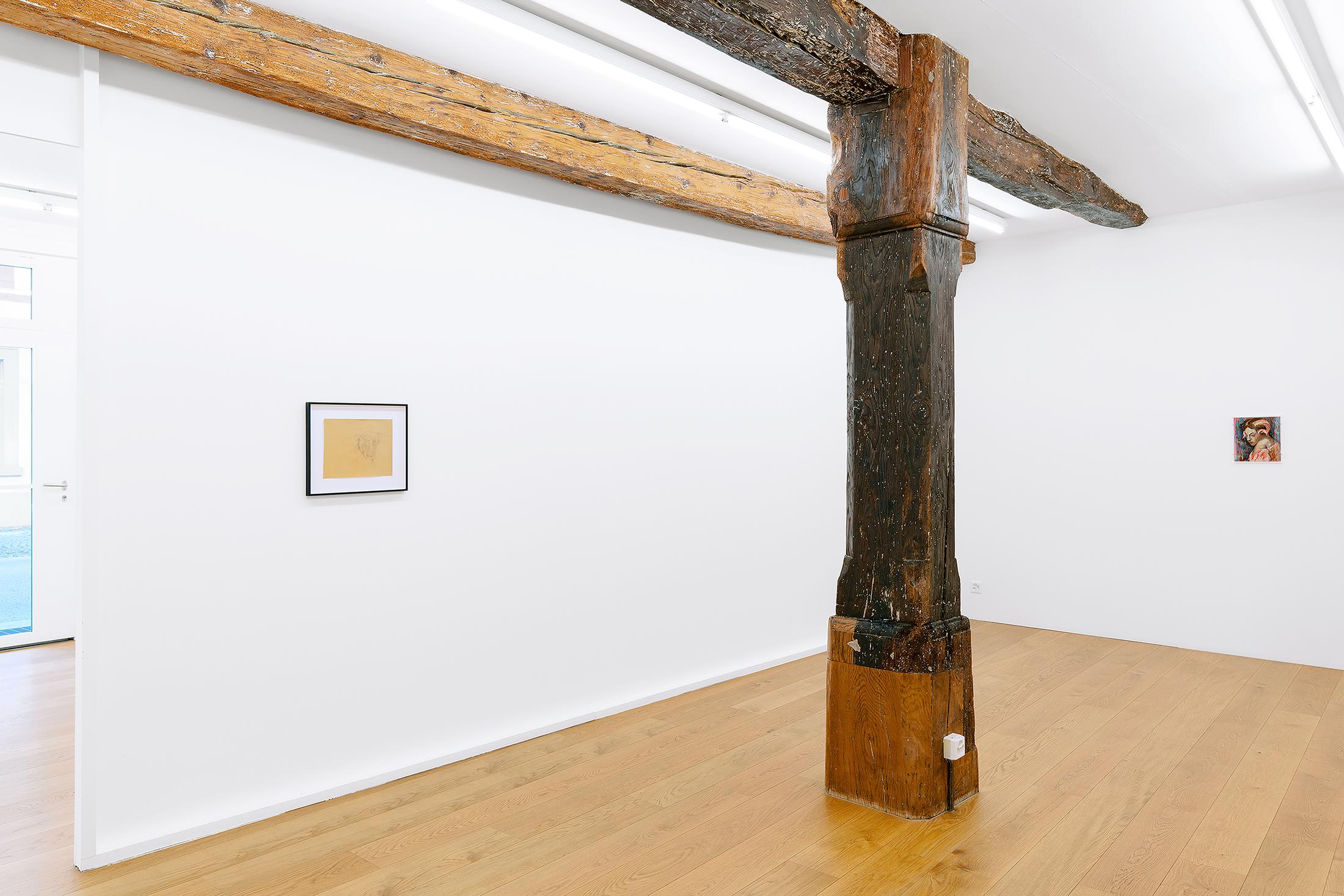 Exhibition View Birgit Megerle and Robert Müller Joint Exhibition «Enfanterie» at Kirchgasse, Steckborn, 2020 / Courtesy: the artists and Kirchgasse