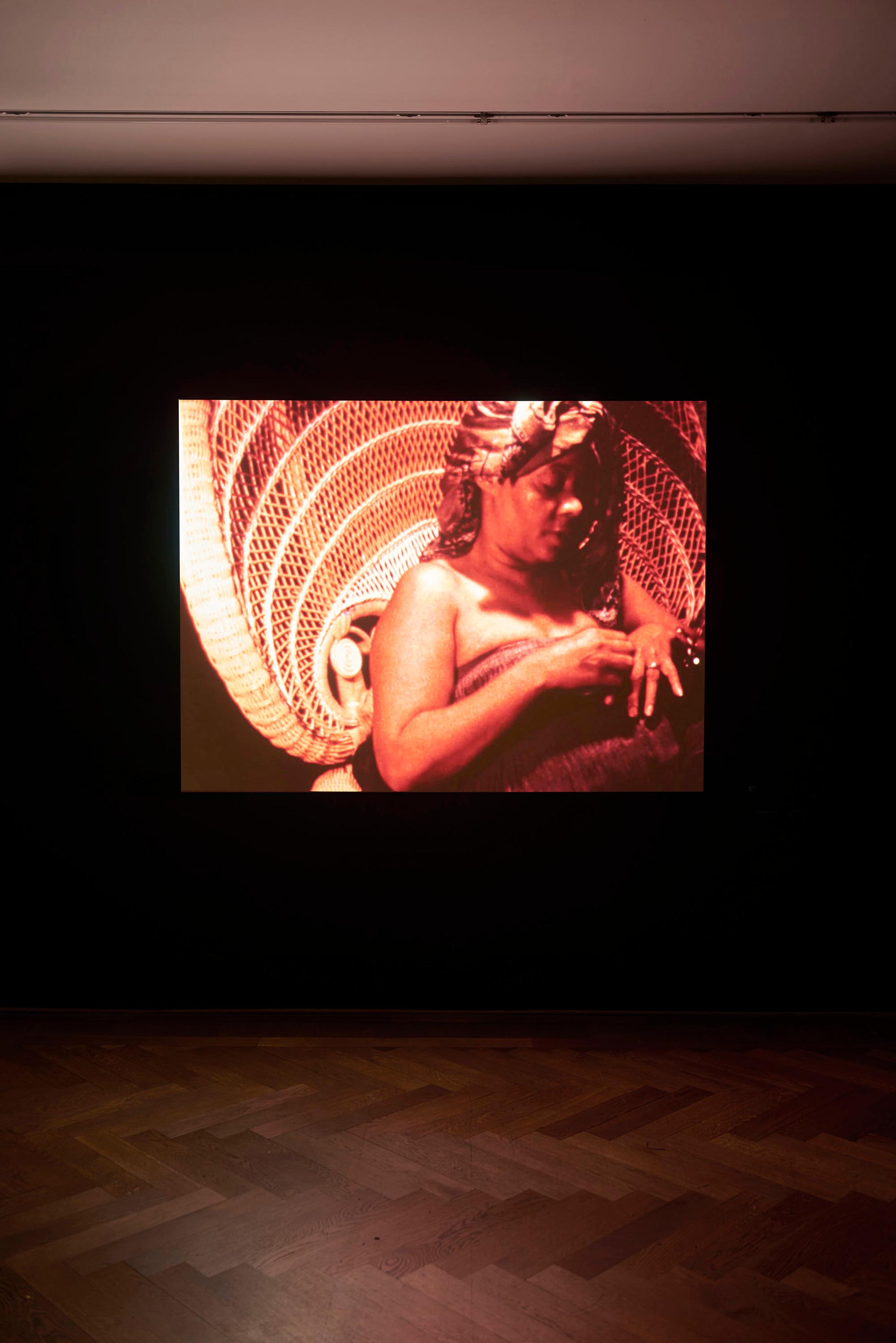 Exhibition View Groupshow «Bizarre Silks, Private Imaginings and Narrative Facts, etc.; view on Edward Owens, Private Imaginings and Narrative Facts, 1968–70» an exhibition by Nick Mauss at Kunsthalle Basel, Basel, 2020 / Photo: Philipp Hänger and Kunsthalle Basel / Courtesy: the artist and Kunsthalle Basel