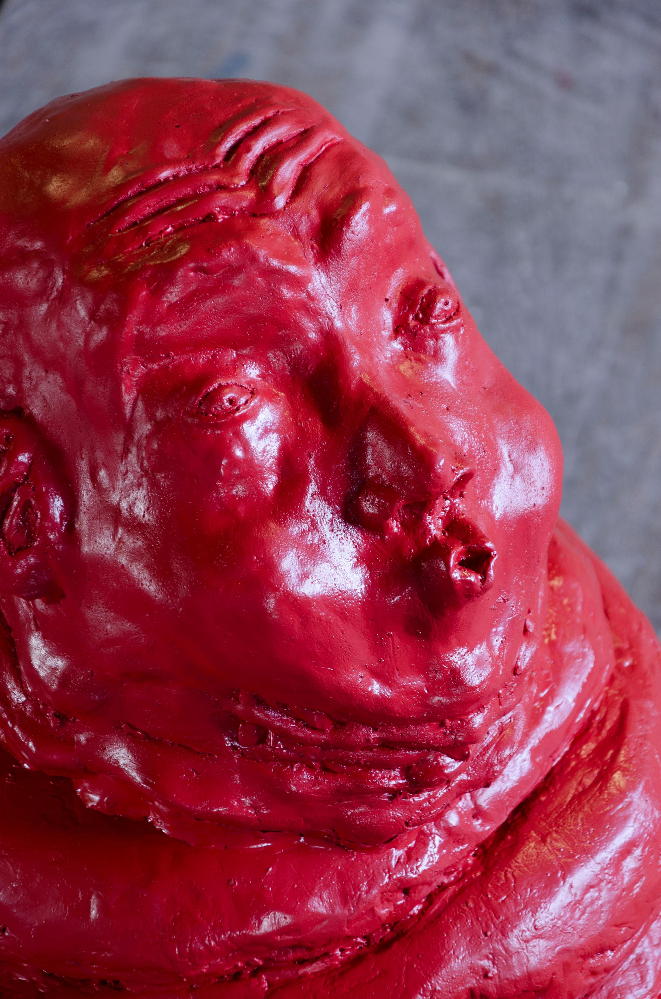 Exhibition View Groupshow «Boring Twenties; view on Bene Andrist, Plündre ich mein Herz, nie mach ich nie einen Scherz, 2020 (detail)» at Hrüze Gegi, Winterthur, 2020 / Photo: Hrüze Gegi / Courtesy: the artists and Hrüze Gegi