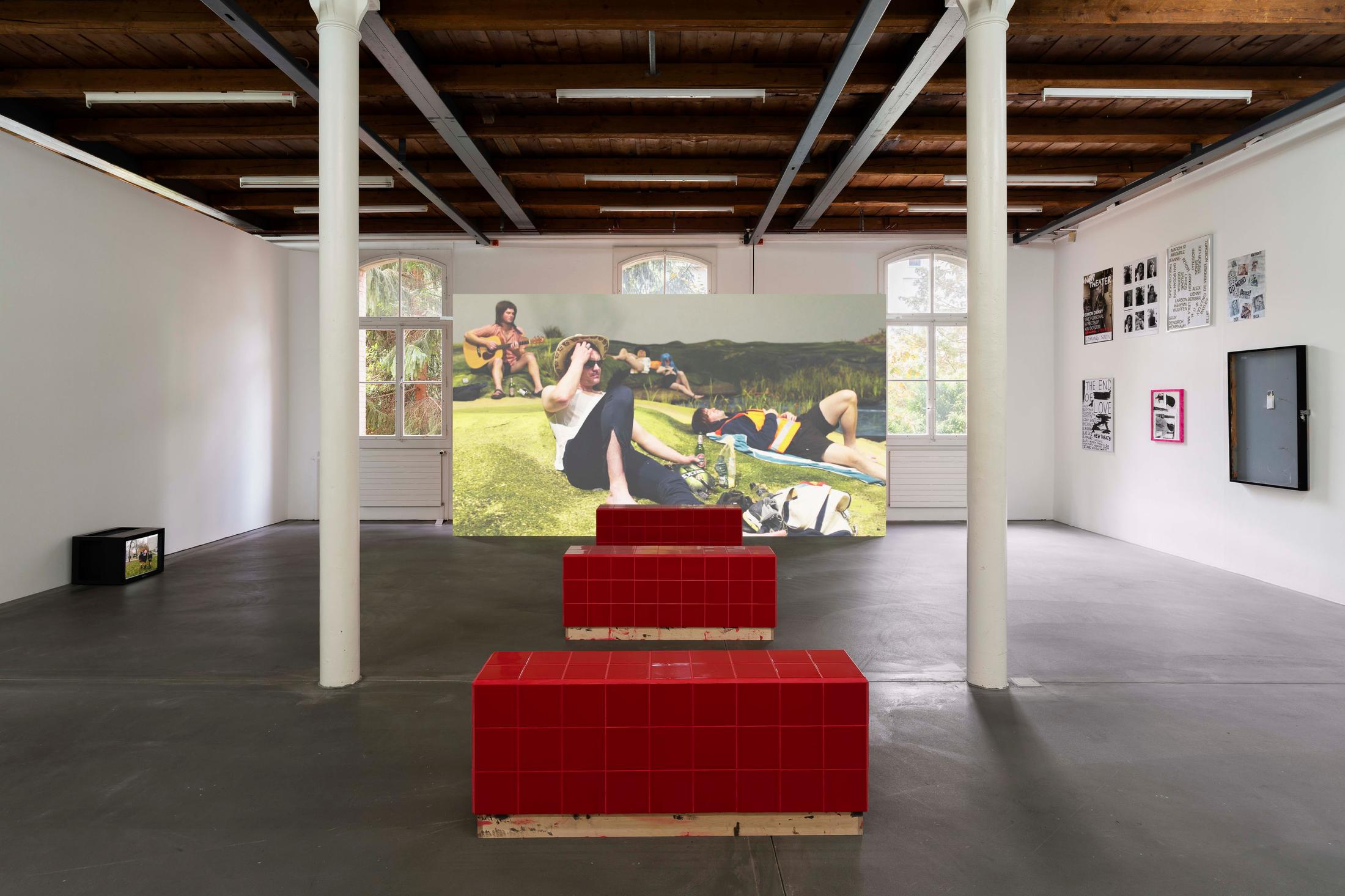 Exhibition View Calla Henkel & Max Pitegoff Soloshow «German Theater 2010-2020» at Fri Art, Fribourg, 2020 / Photo: Gunnar Meier / Courtesy: Fri Art Kunsthalle