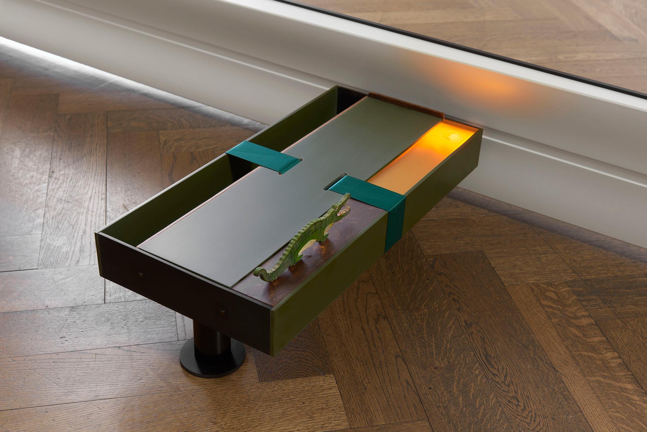 Exhibition View Camille Blatrix Soloshow «Standby Mice Station; view on Standby Mice Station (Autumn Box), 2020 (detail)» at Kunsthalle Basel, Basel, 2020 / Photo: Philipp Hänger / Courtesy: the artist; Galerie Balice Hertling, Paris, and Andrew Kreps Gallery, New York