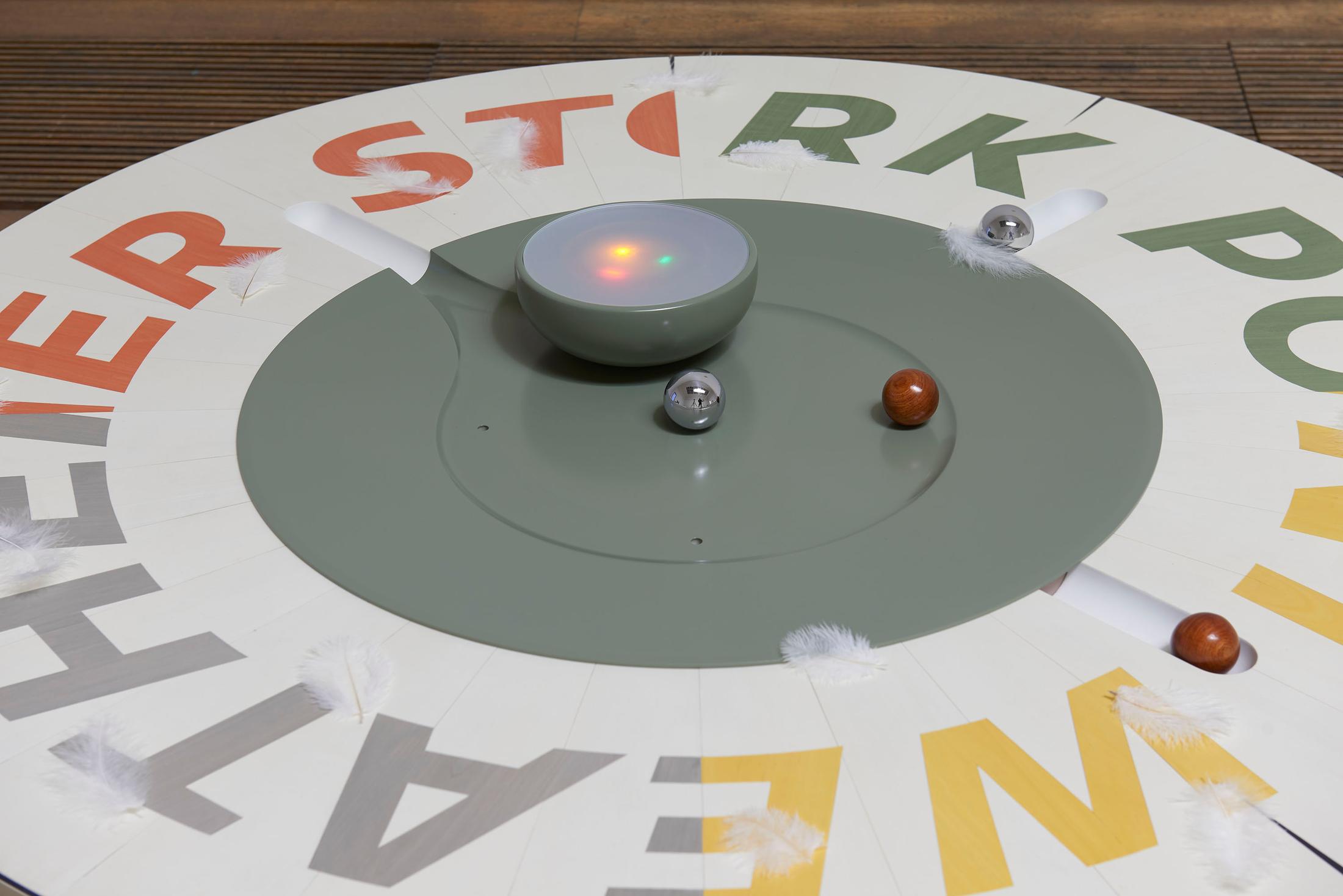 Exhibition View Camille Blatrix Soloshow «Standby Mice Station; view on Weather Stork Point, 2020 (detail)» at Kunsthalle Basel, Basel, 2020 / Photo: Philipp Hänger / Courtesy: the artist; Galerie Balice Hertling, Paris, and Andrew Kreps Gallery, New York